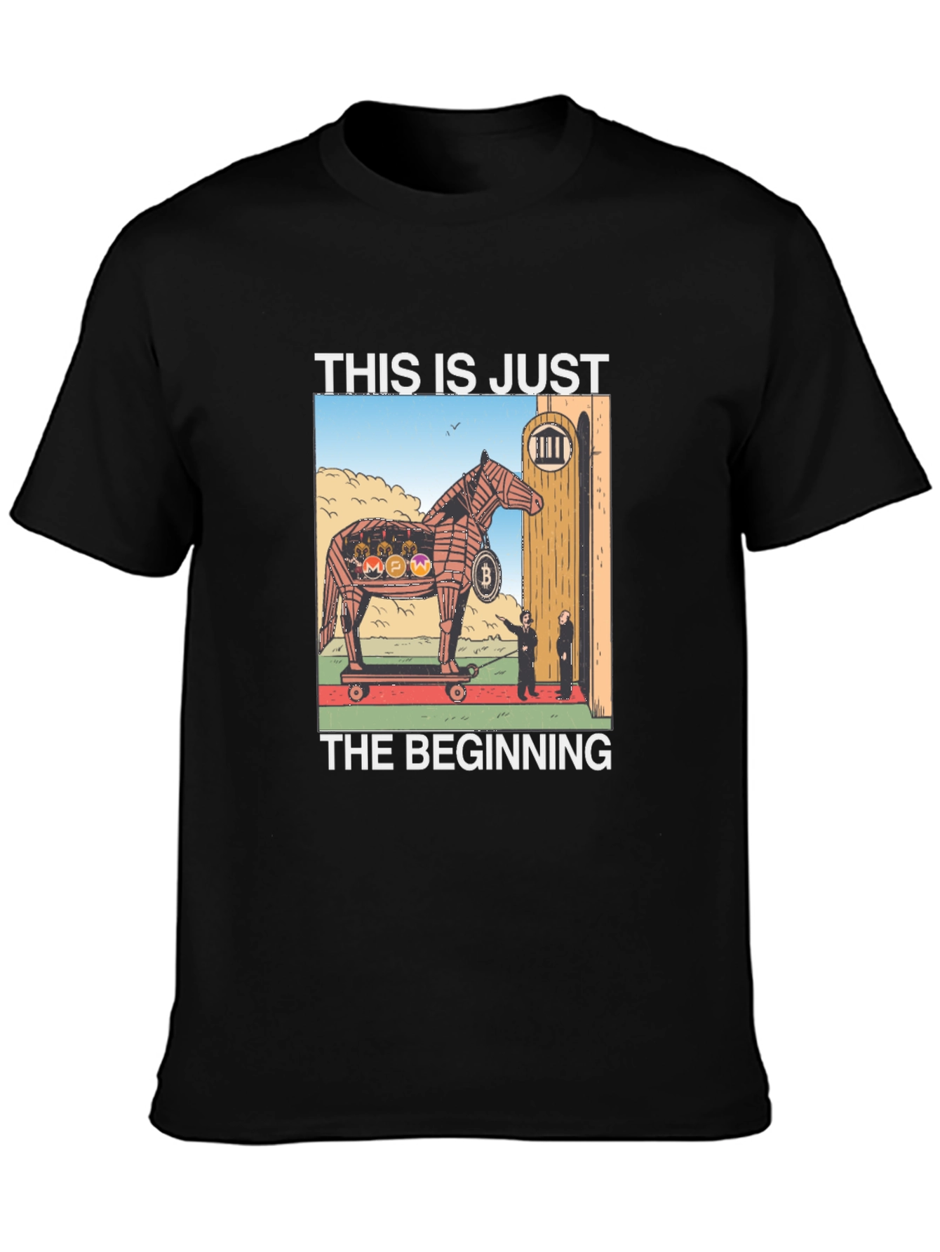 Cryptocurrency Trojan Horse Graphic Tee