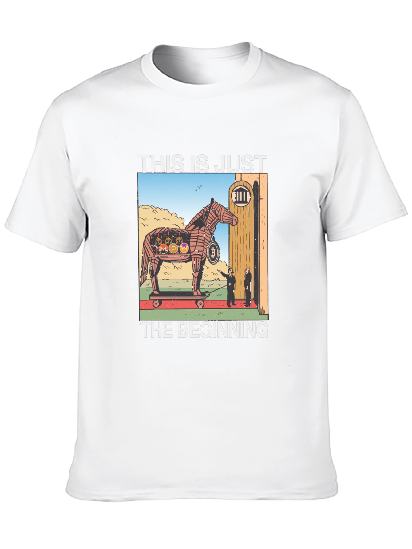 Cryptocurrency Trojan Horse Graphic Tee