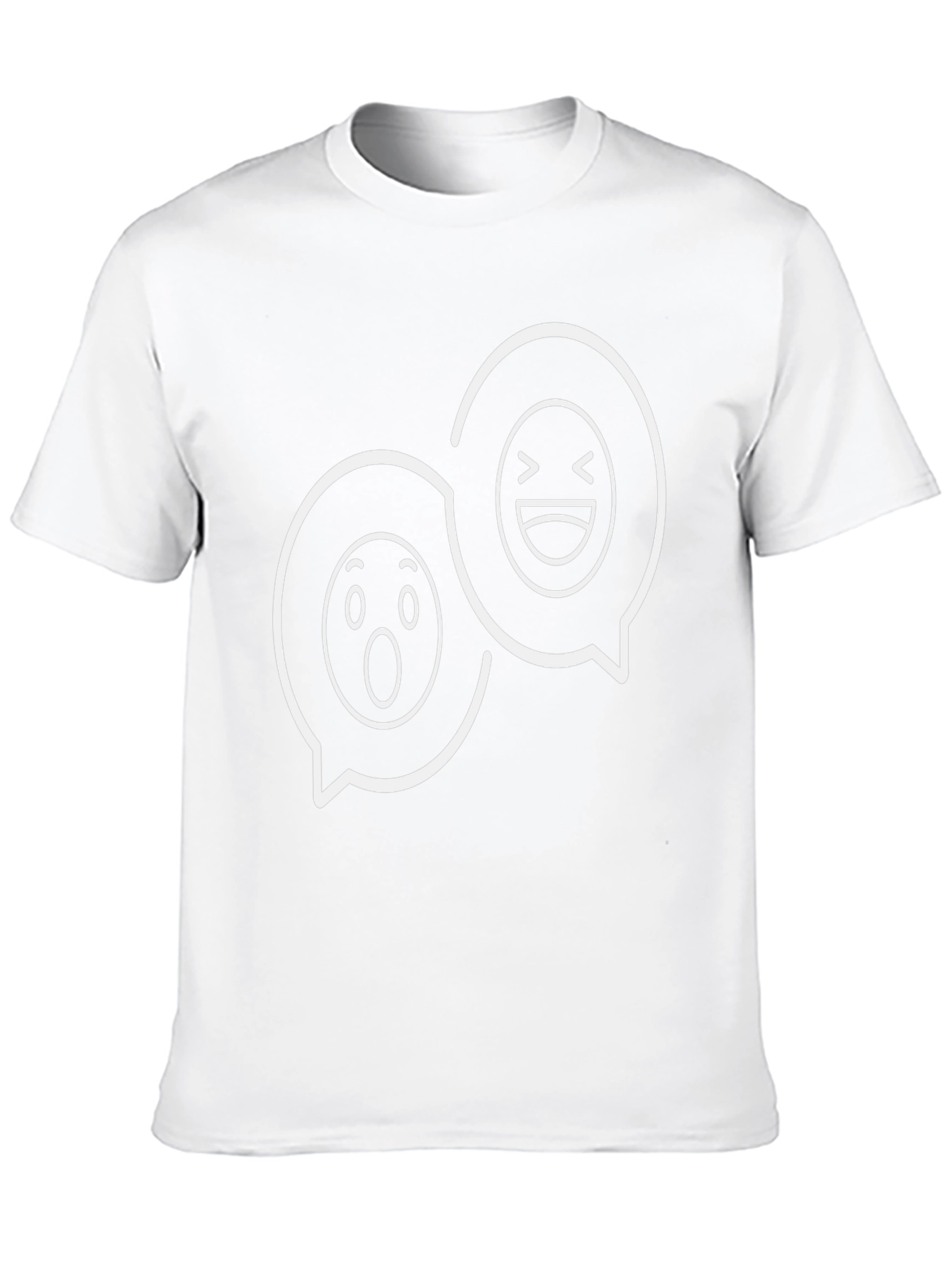 Emoji Chat Black Tee