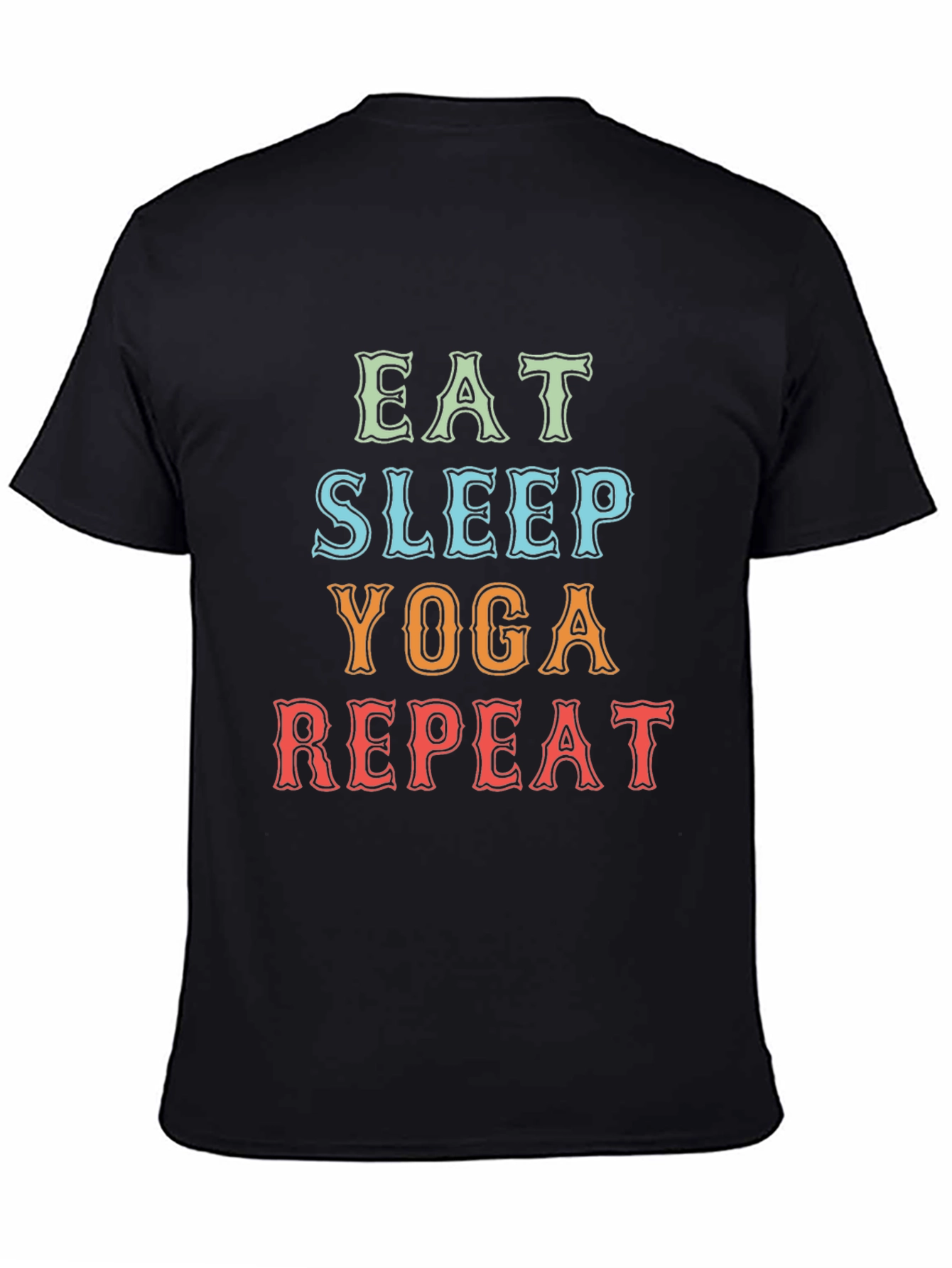 Eat Sleep Yoga Repeat Graphic Tee