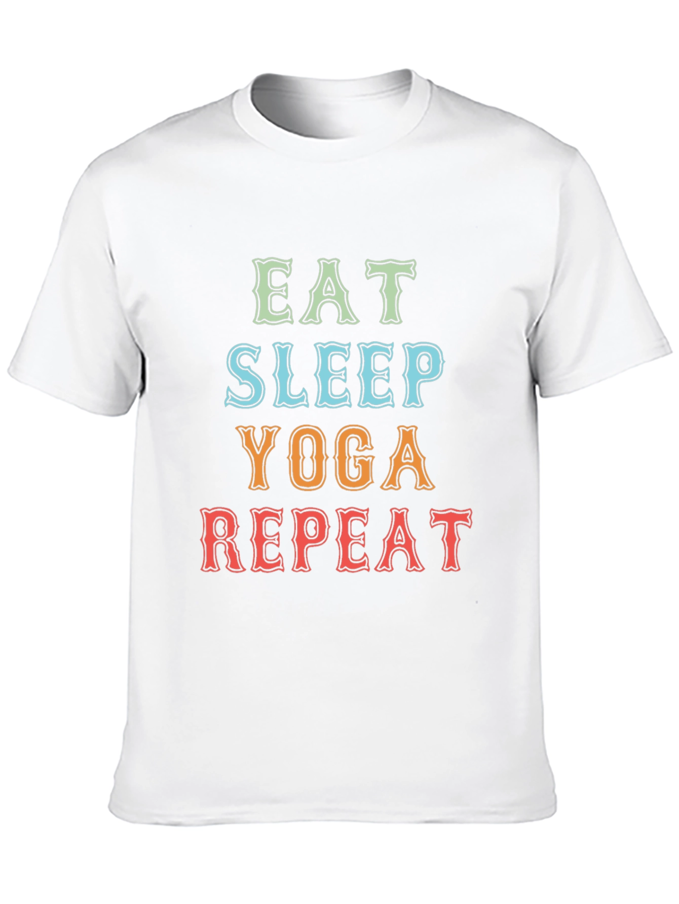 Eat Sleep Yoga Repeat Graphic Tee