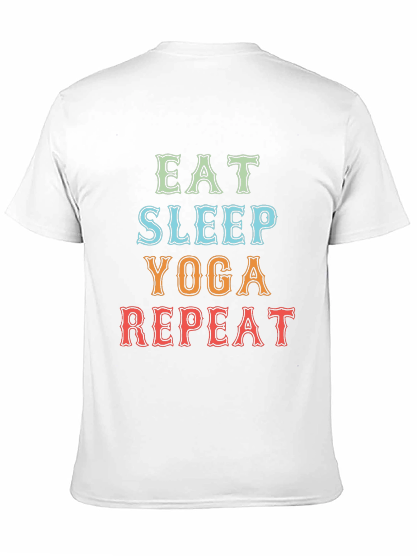 Eat Sleep Yoga Repeat Graphic Tee