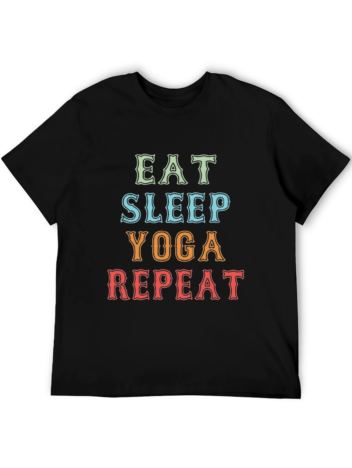 Eat Sleep Yoga Repeat Graphic Tee