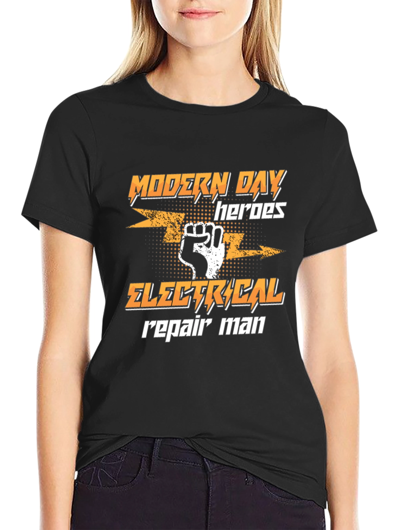 Modern Day Electrical Repairman Hero T-Shirt