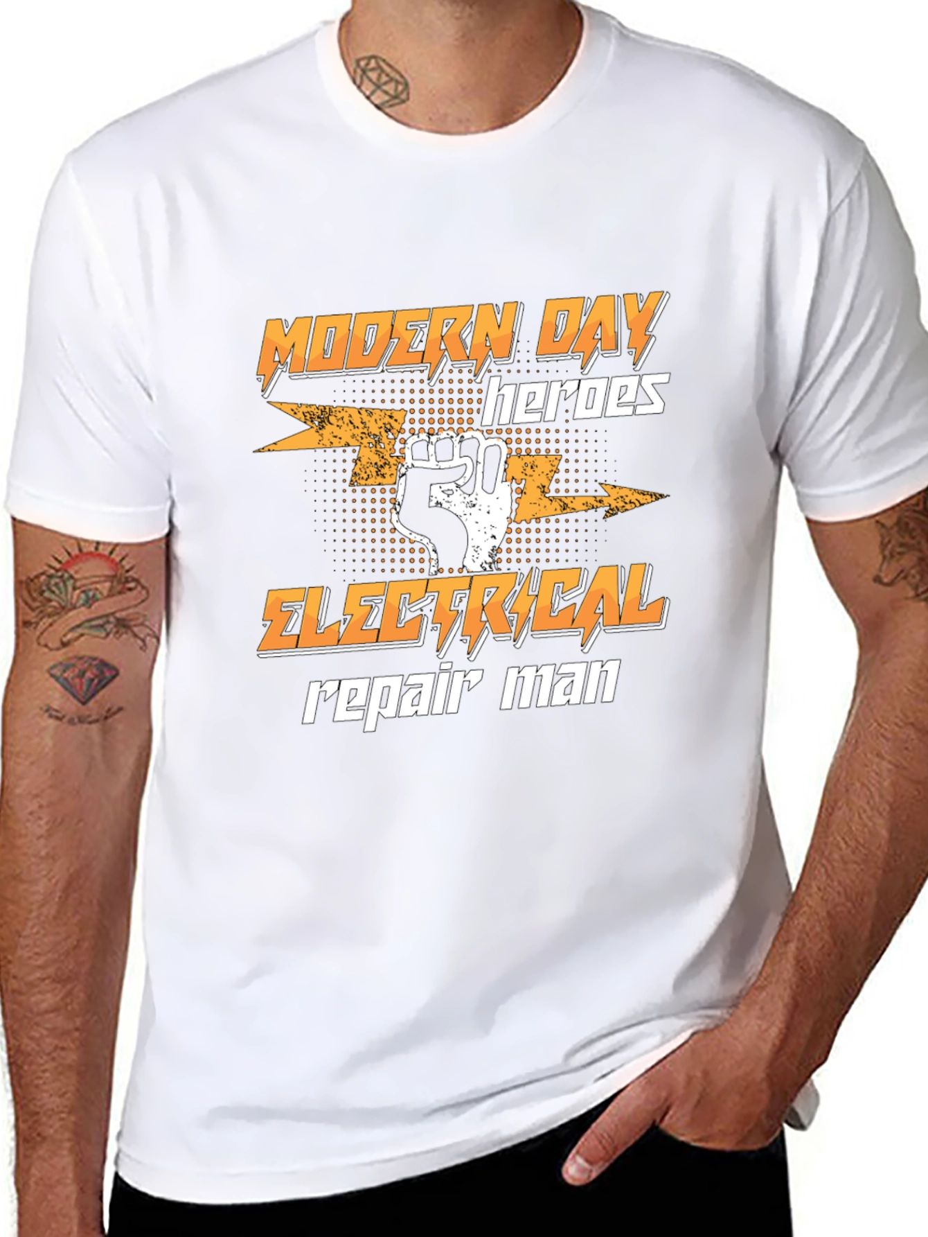 Modern Day Electrical Repairman Hero T-Shirt