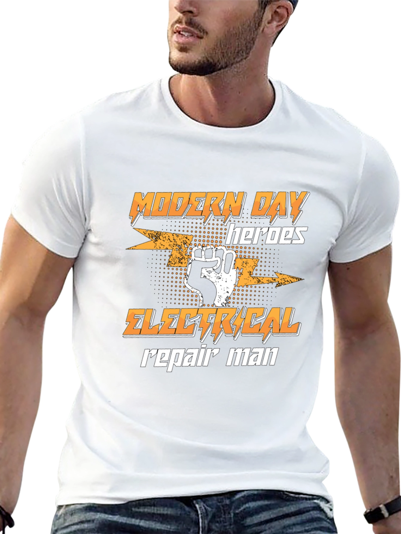Modern Day Electrical Repairman Hero T-Shirt