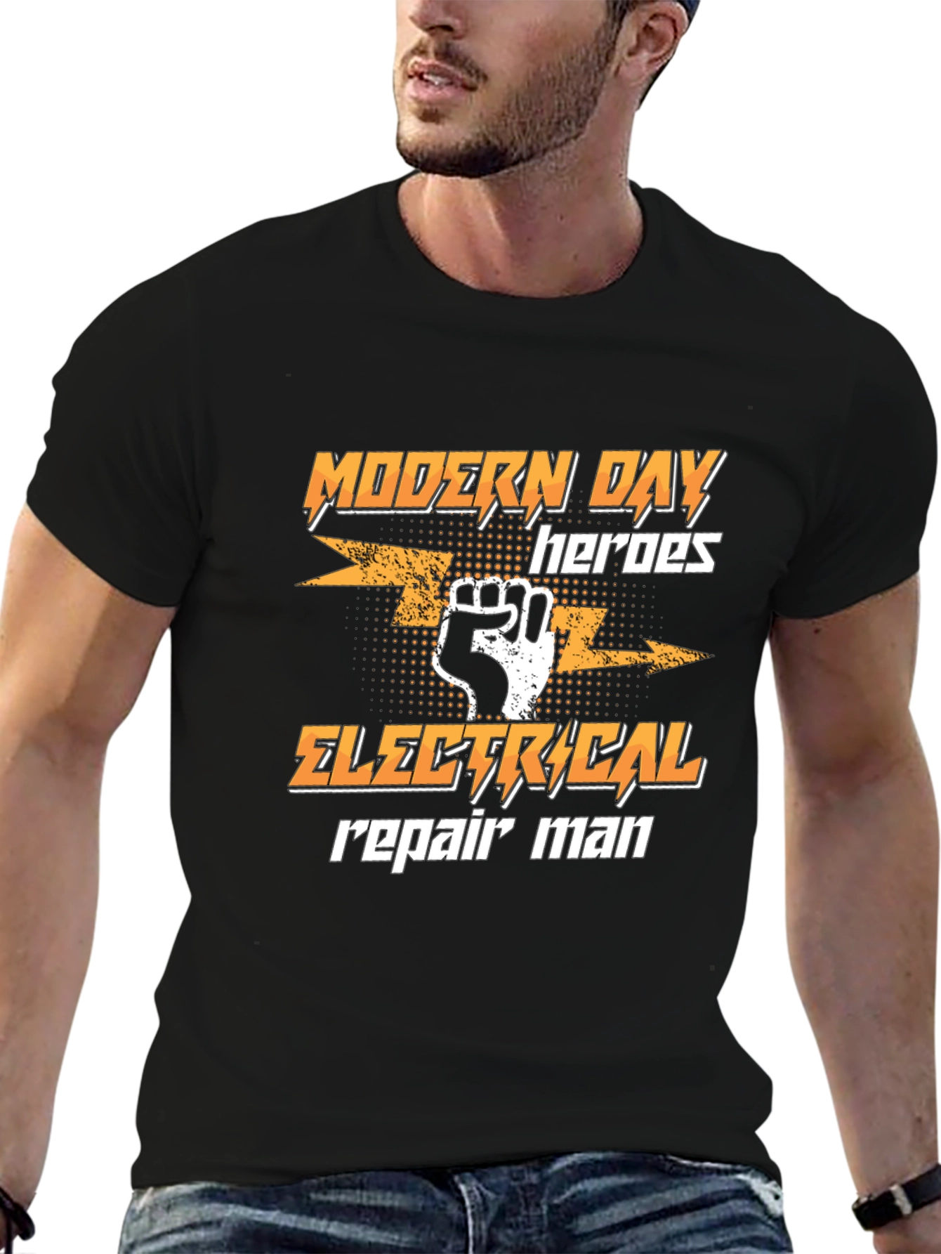 Modern Day Electrical Repairman Hero T-Shirt