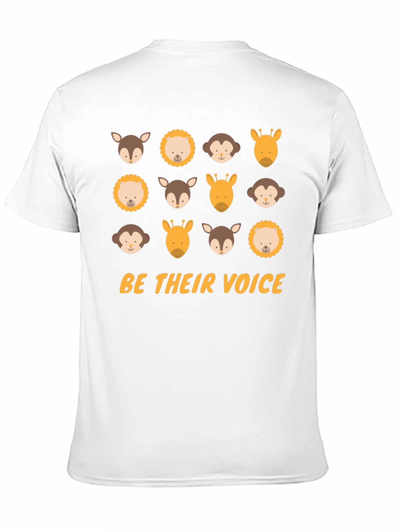 Be Their Voice Graphic Tee Animal Print Black T-Shirt