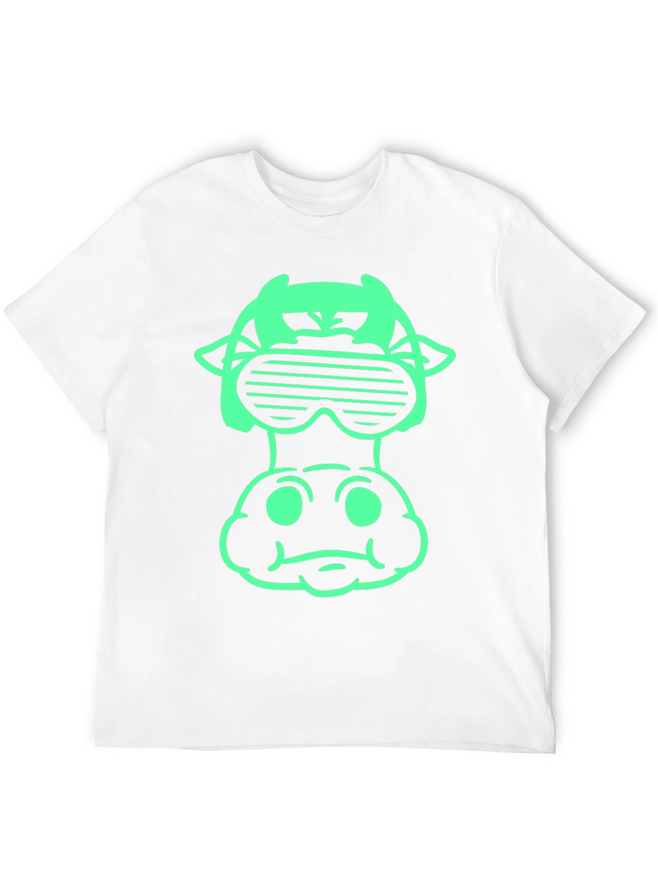 Cool Cow Graphic Tee - Black Cotton Shirt