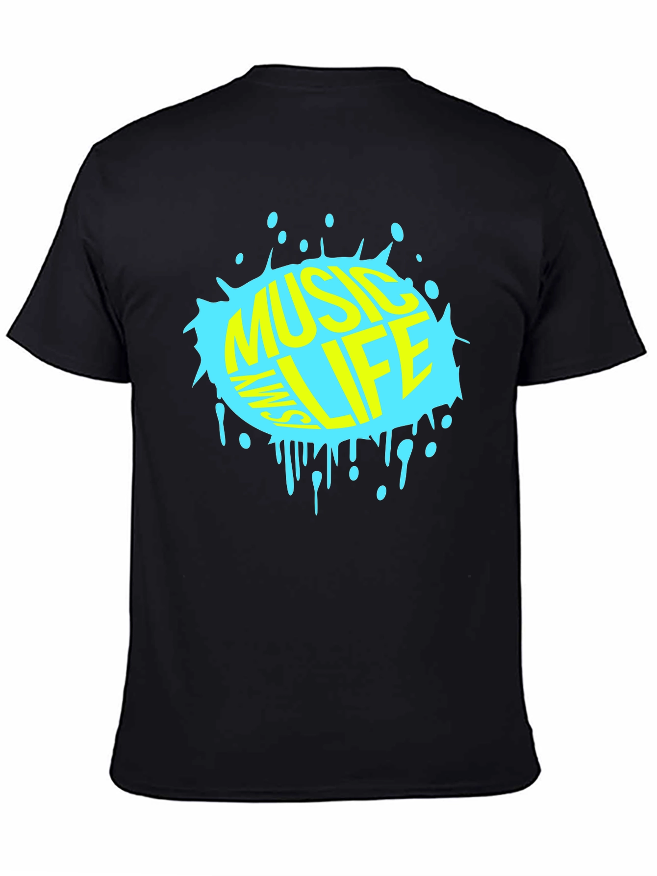 Music is My Life T-Shirt - Black Graphic Tee