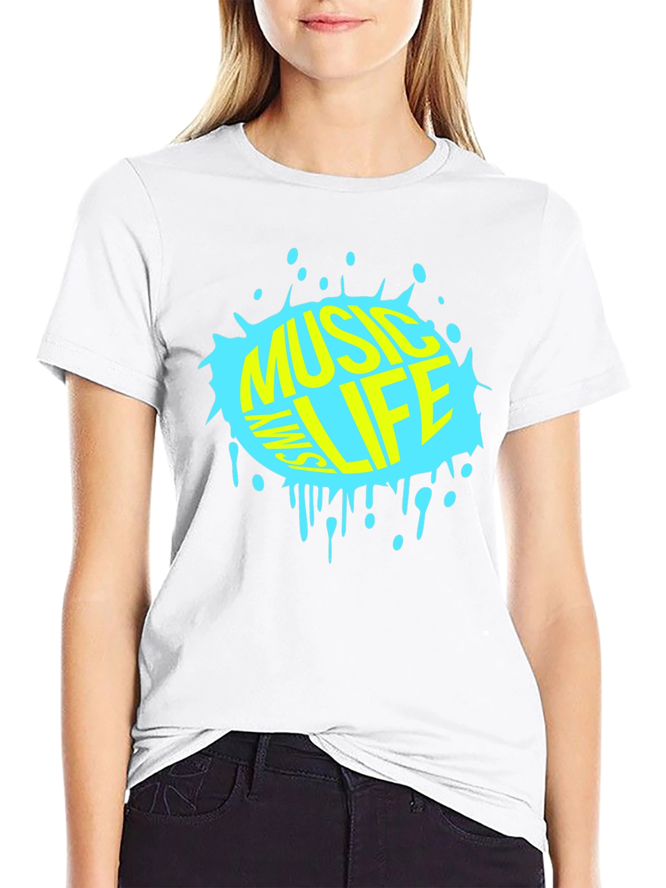 Music is My Life T-Shirt - Black Graphic Tee