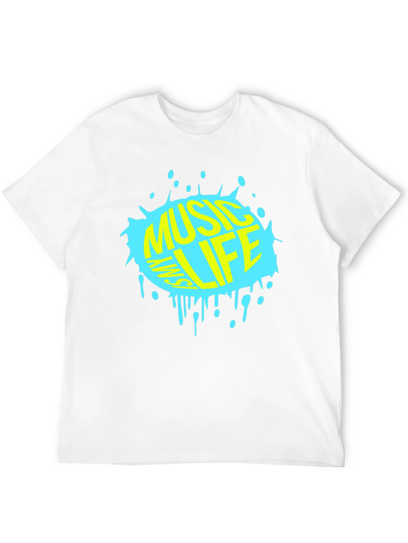 Music is My Life T-Shirt - Black Graphic Tee