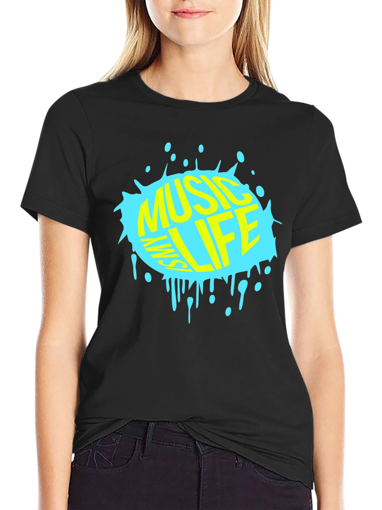 Music is My Life T-Shirt - Black Graphic Tee