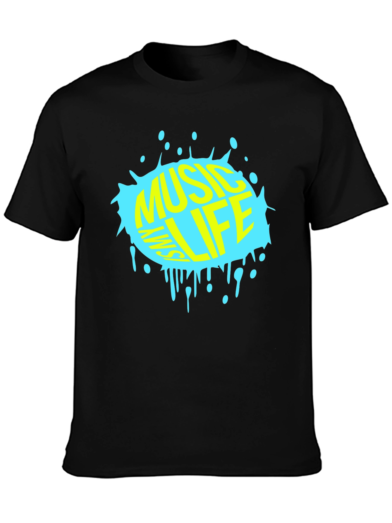 Music is My Life T-Shirt - Black Graphic Tee