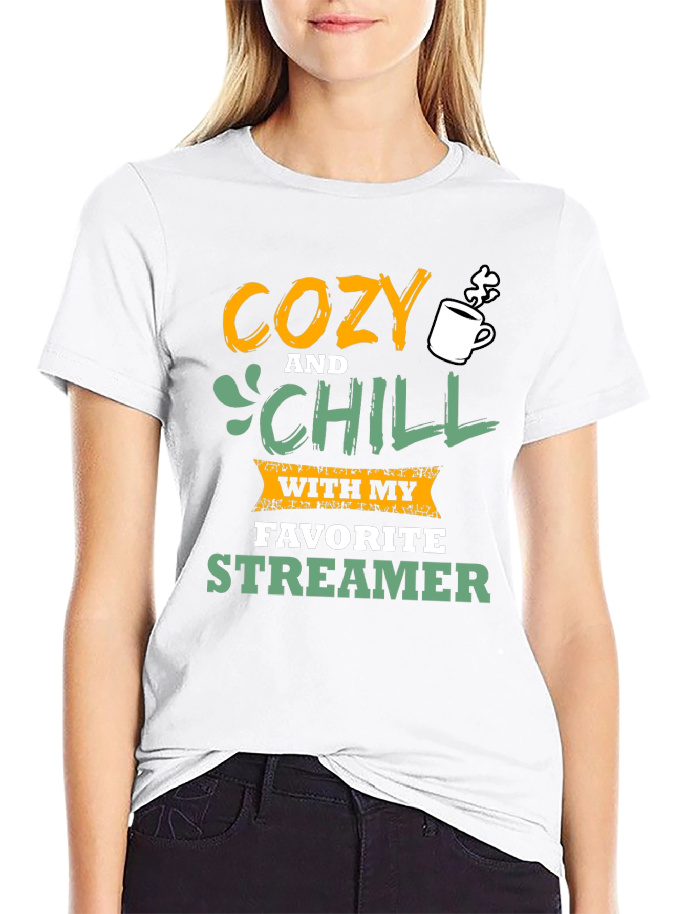 Cozy & Chill Streamer Tee - Gamer Apparel