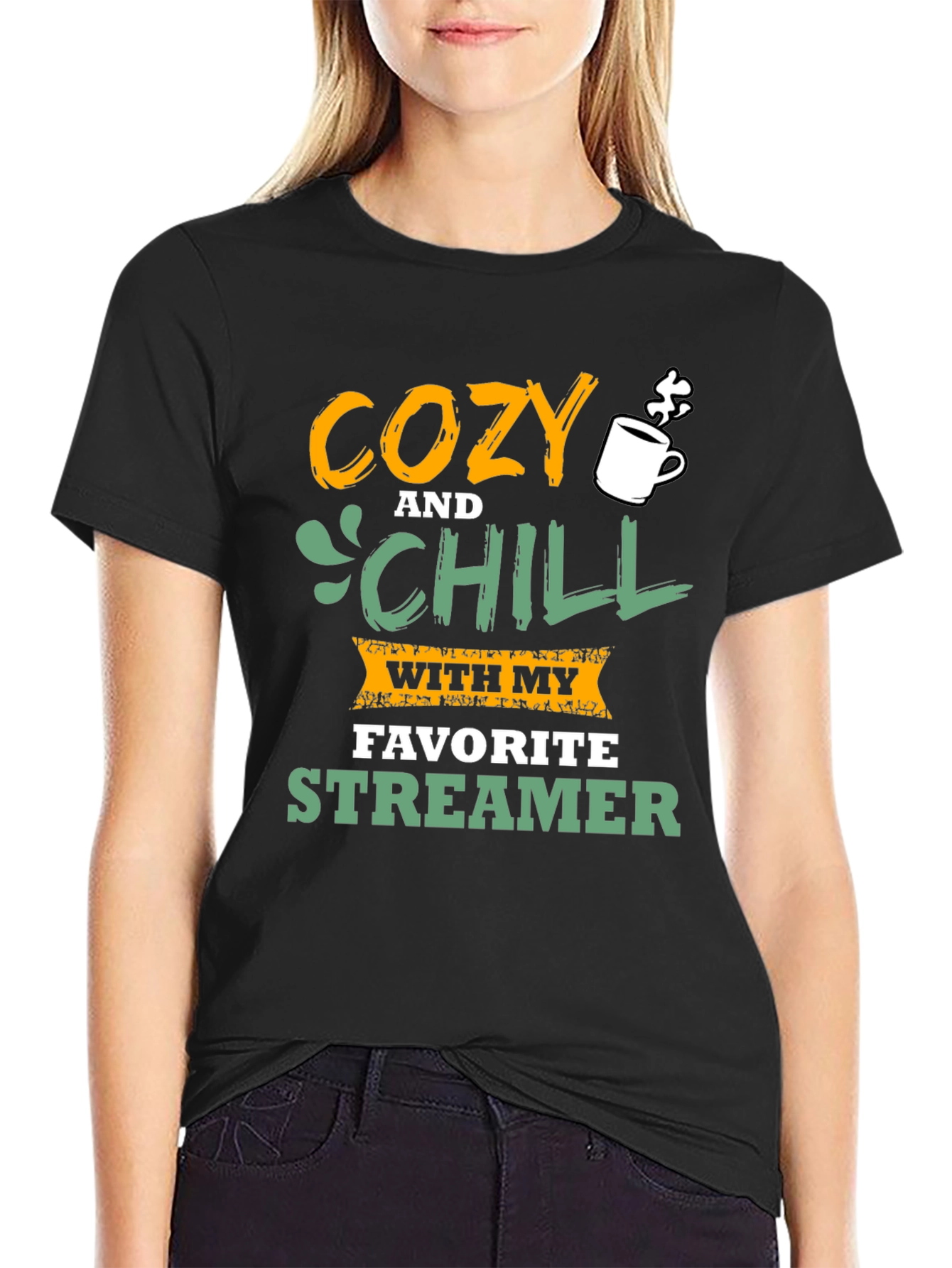 Cozy & Chill Streamer Tee - Gamer Apparel