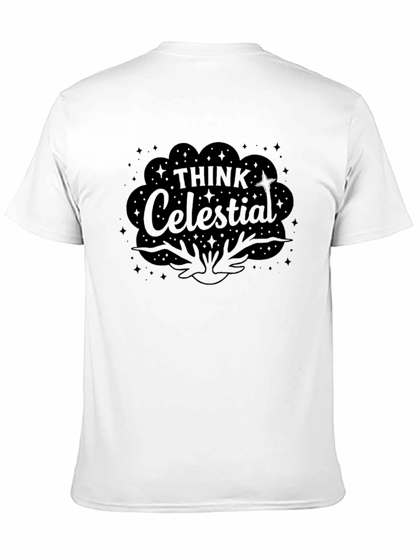 Think Celestial Black Graphic T-Shirt