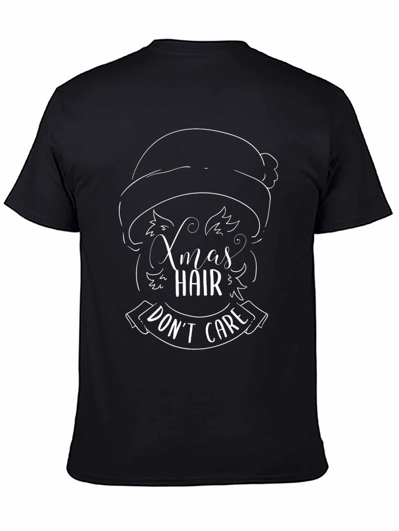 Xmas Hair Dont Care Graphic Tee