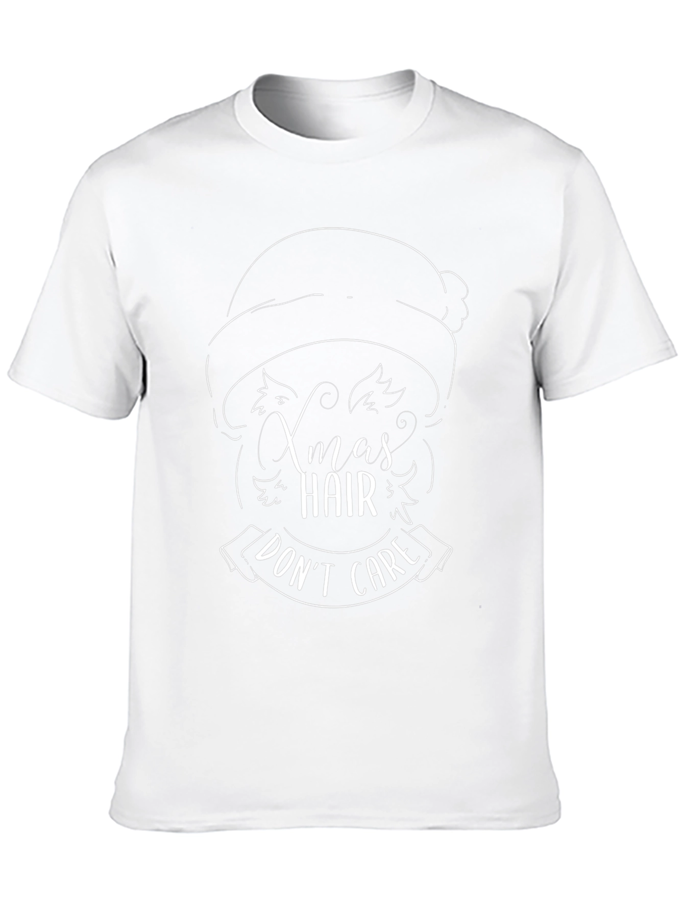 Xmas Hair Dont Care Graphic Tee