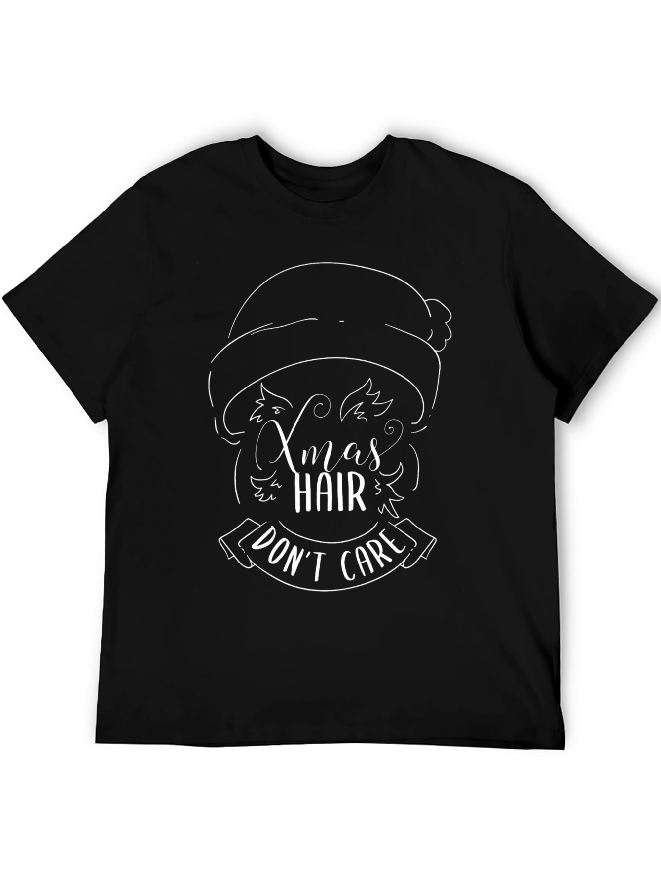 Xmas Hair Dont Care Graphic Tee