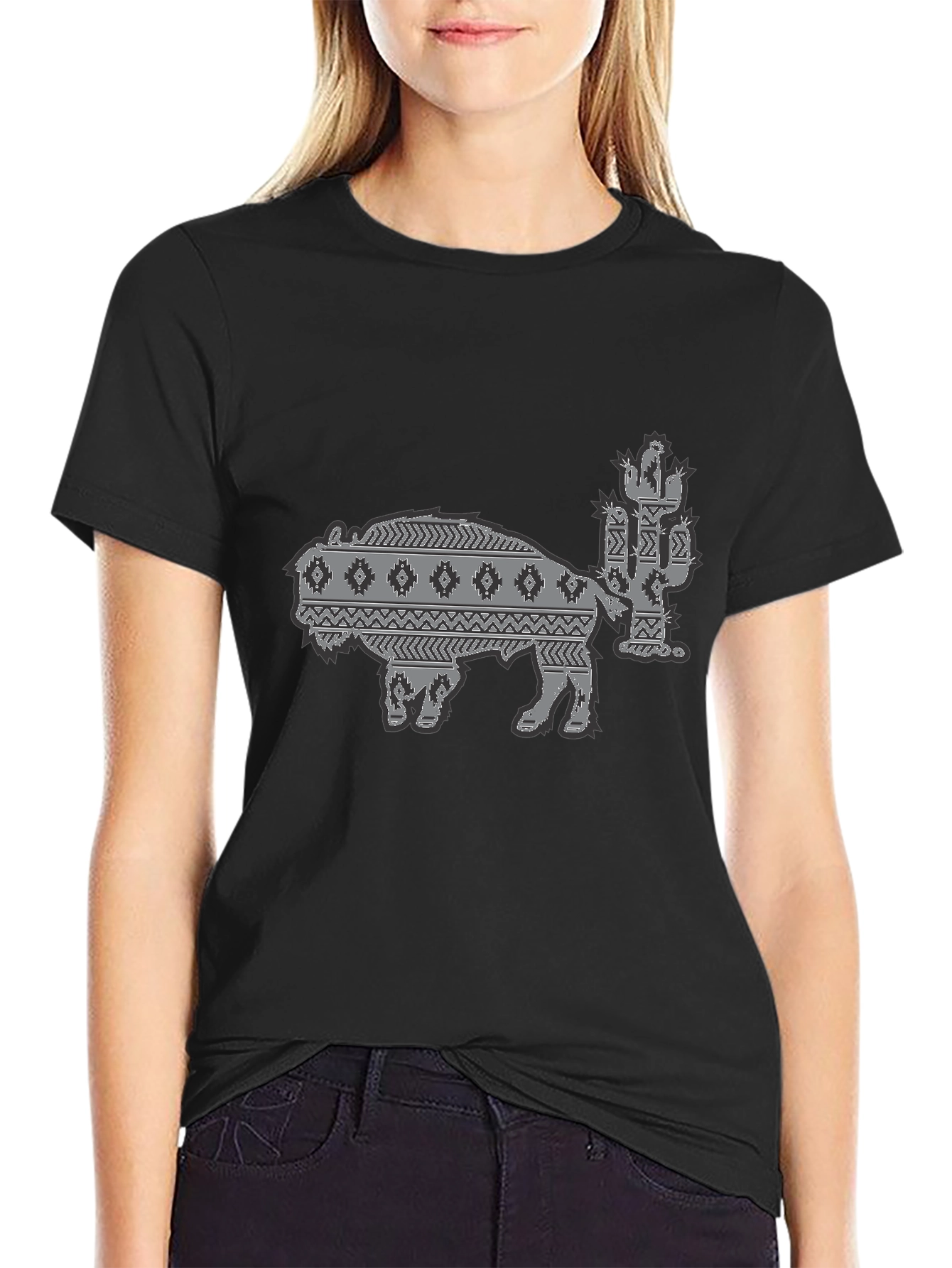 Western Buffalo Cactus Graphic Tee