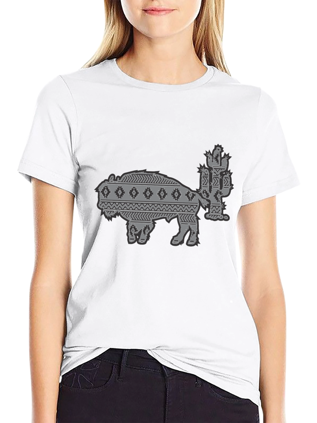 Western Buffalo Cactus Graphic Tee