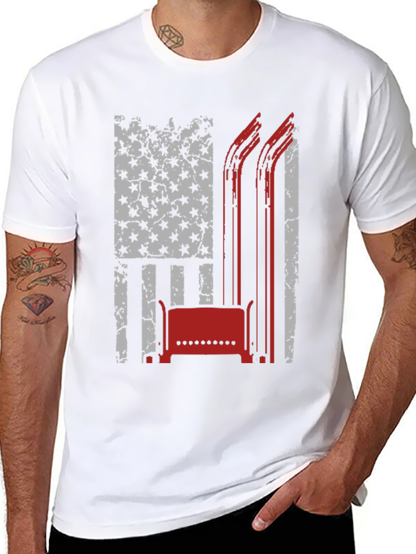 Trucker Flag Graphic Tee