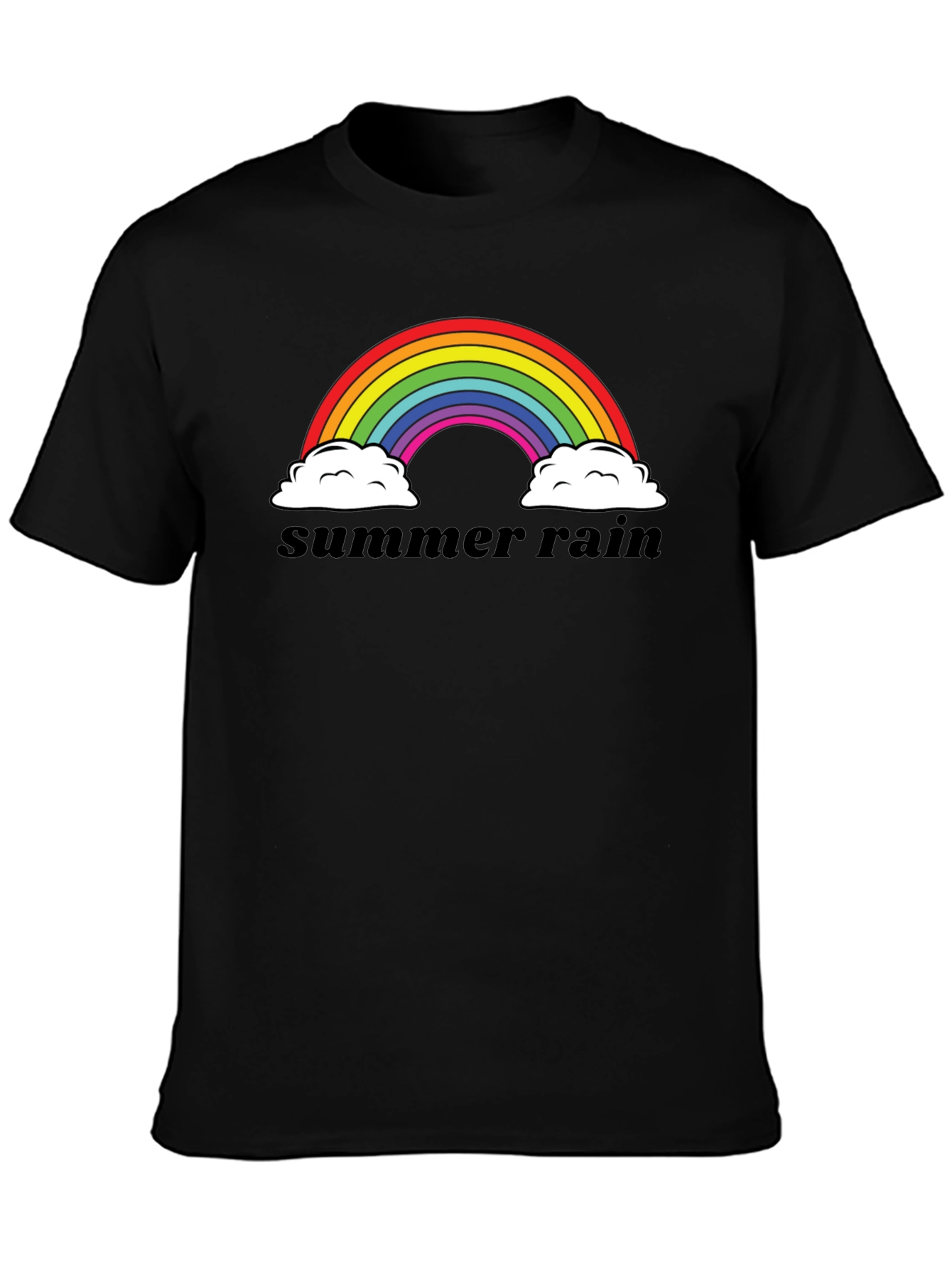 Summer Rain Rainbow Graphic T-Shirt
