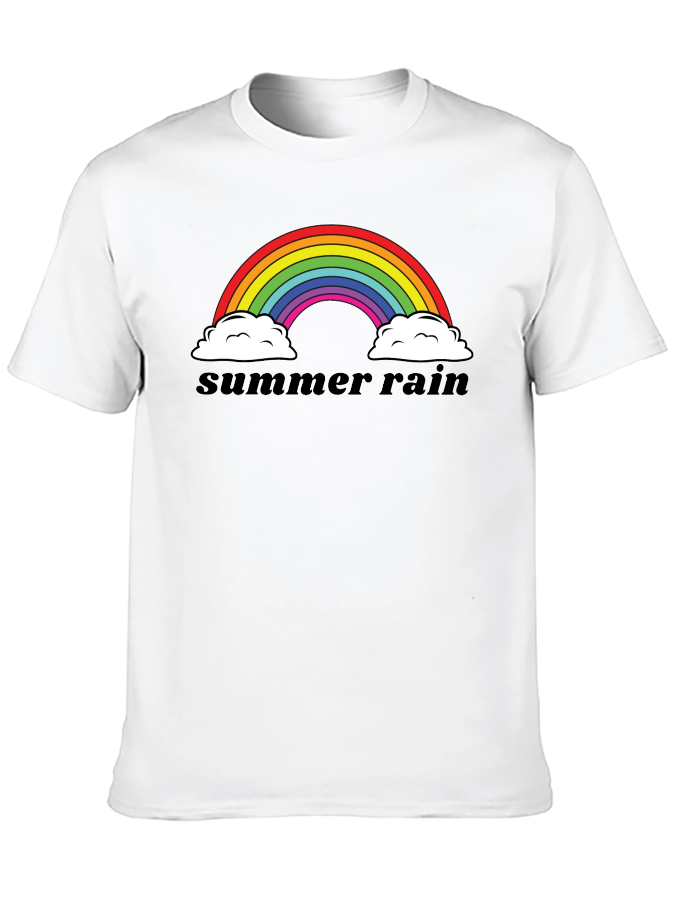 Summer Rain Rainbow Graphic T-Shirt