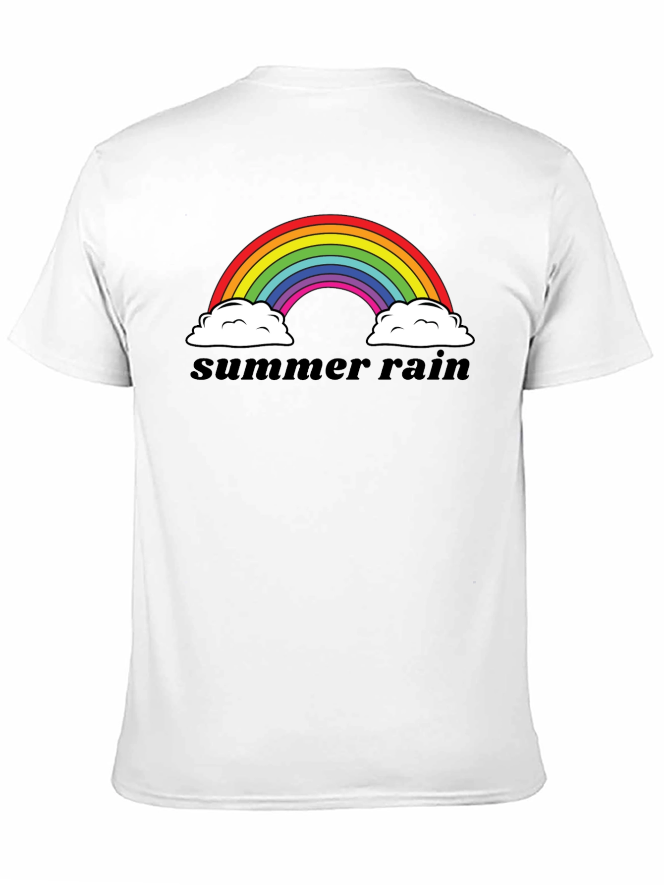 Summer Rain Rainbow Graphic T-Shirt