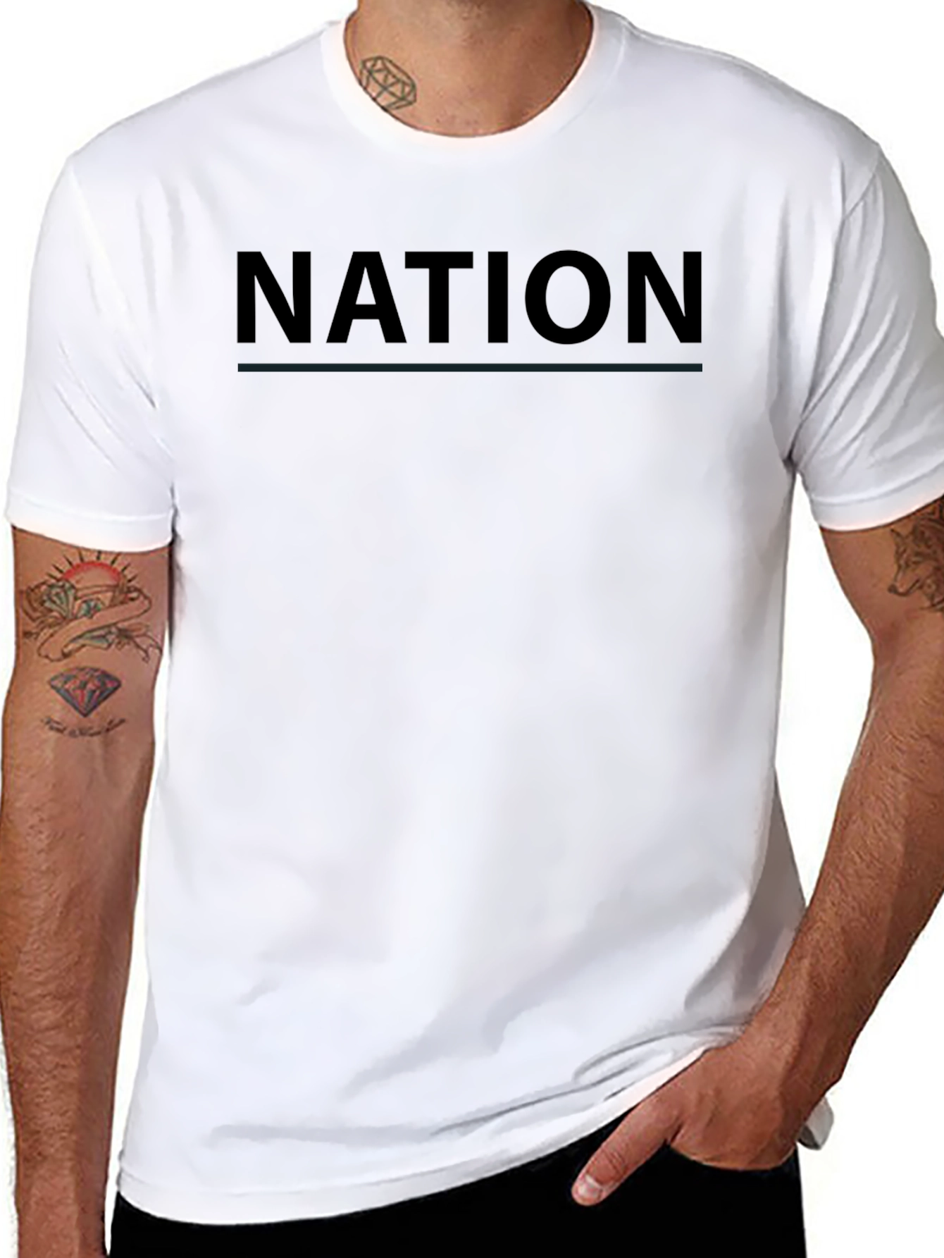 Nation Graphic Tee - Mens Black T-Shirt