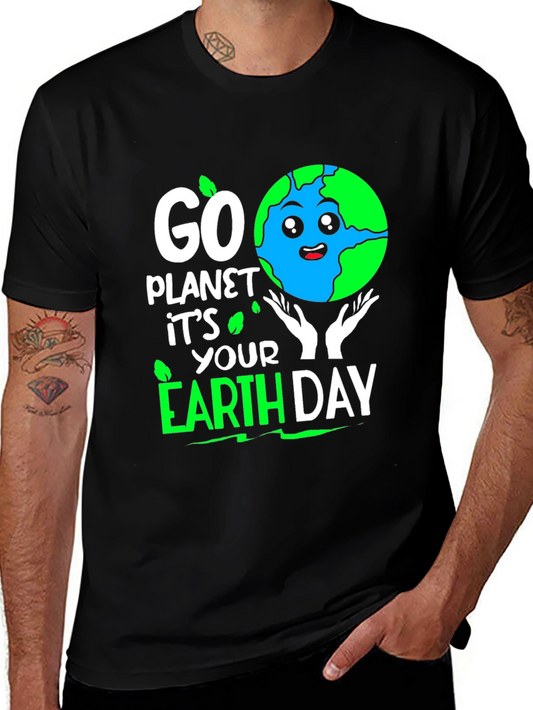Go Planet Earth Day T-Shirt - Eco Friendly Design