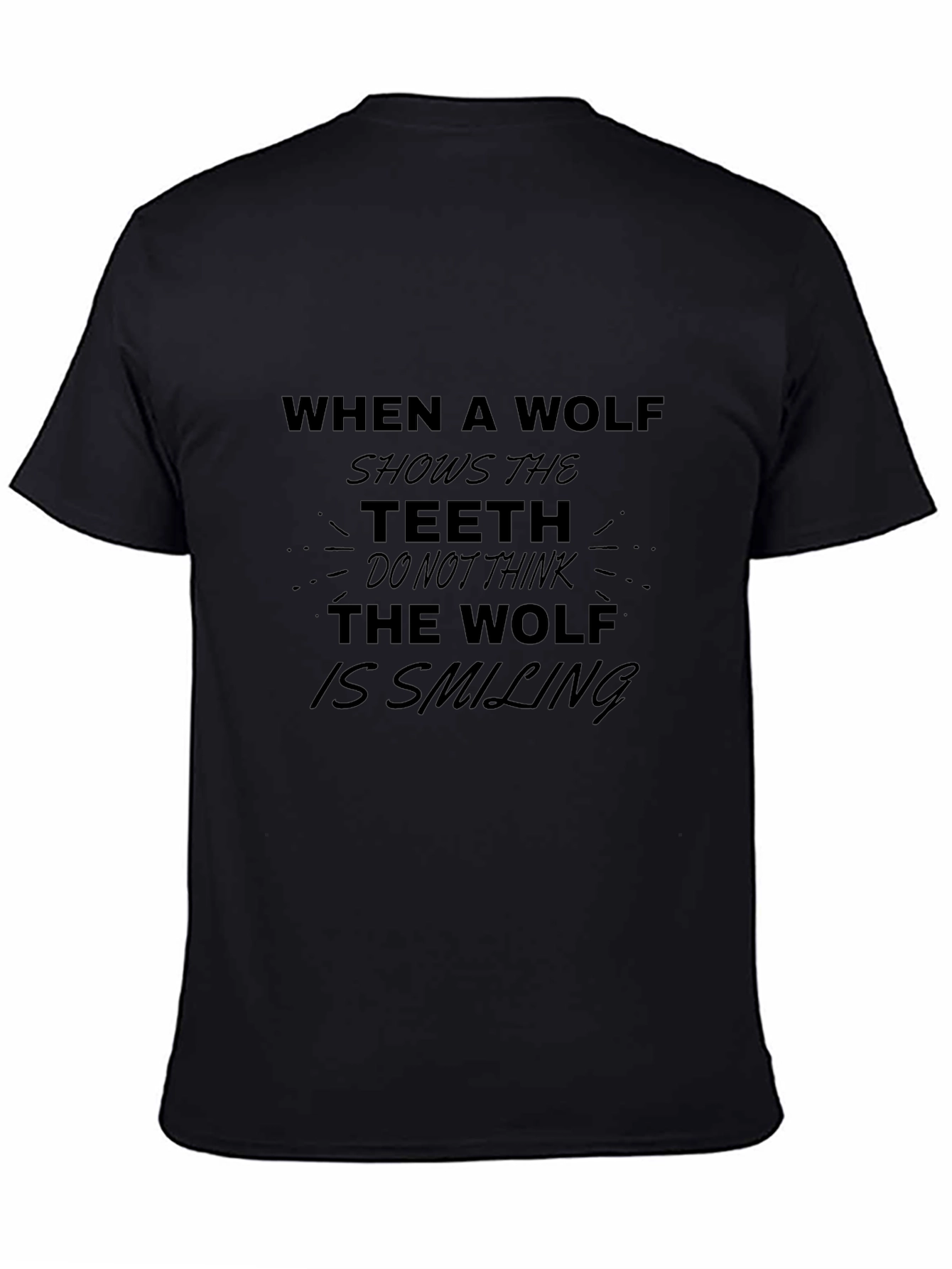 Wolf Teeth Graphic Print Tee