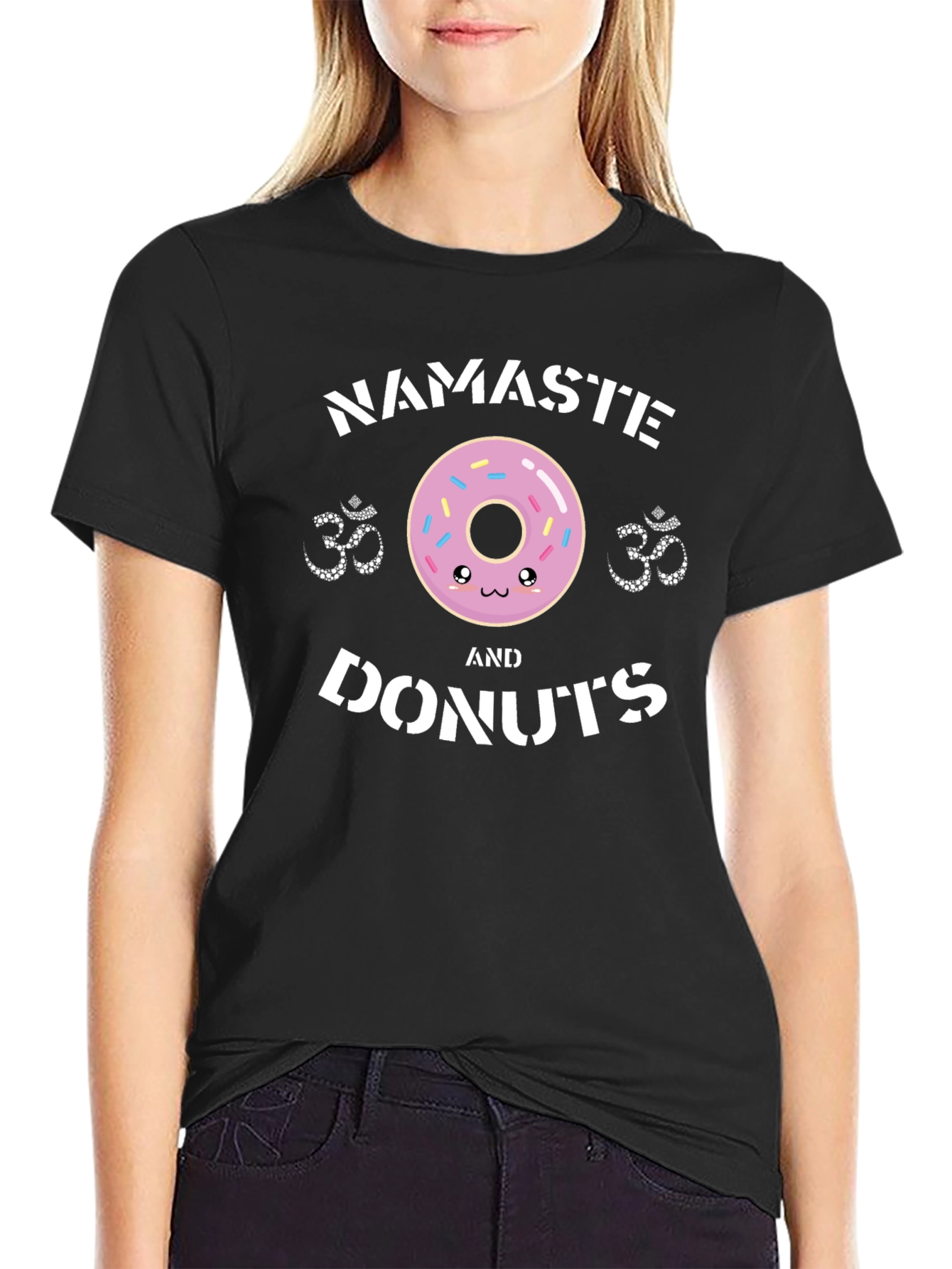 Namaste & Donuts Graphic T-Shirt