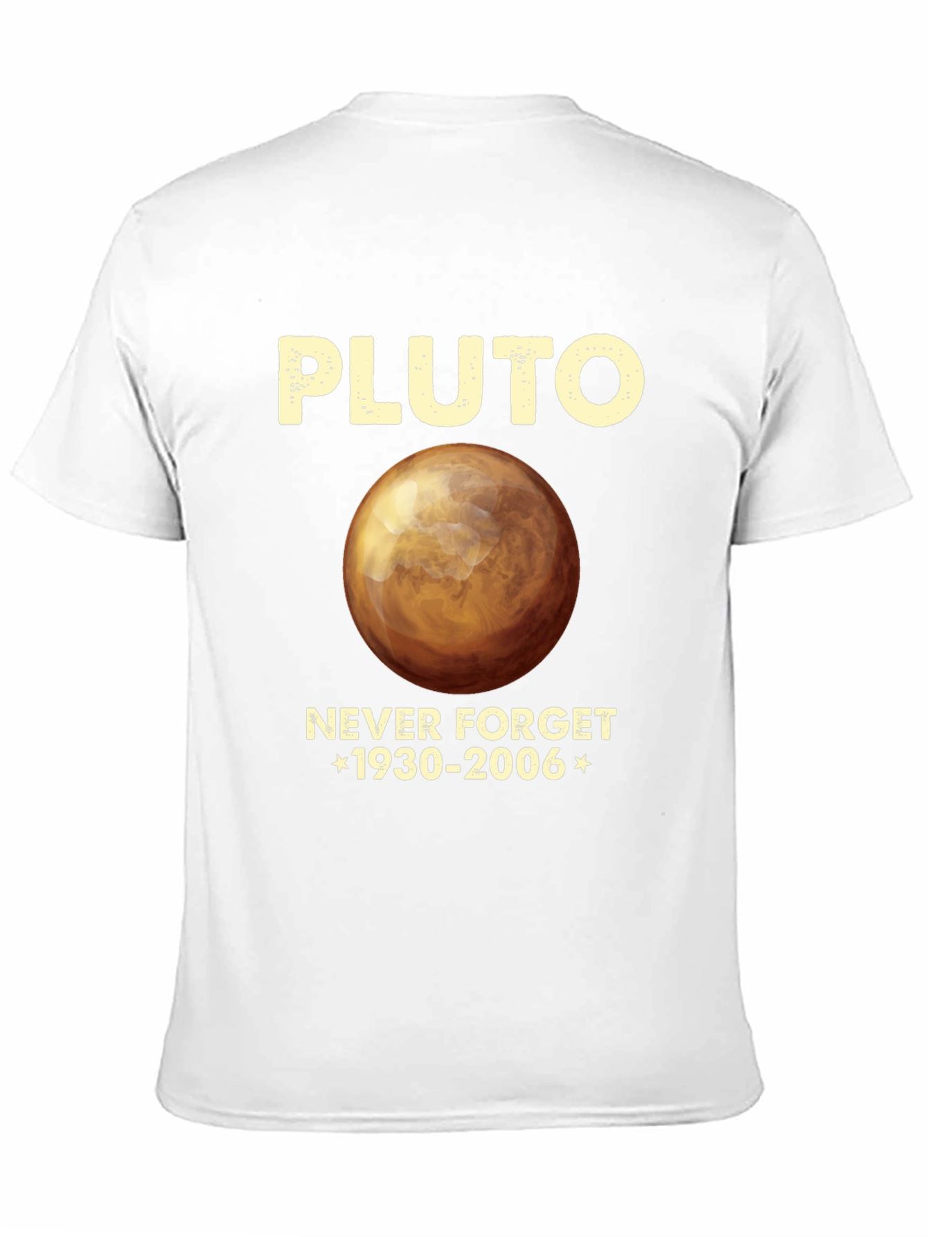 Pluto Never Forget T-Shirt - Retro Space Tee