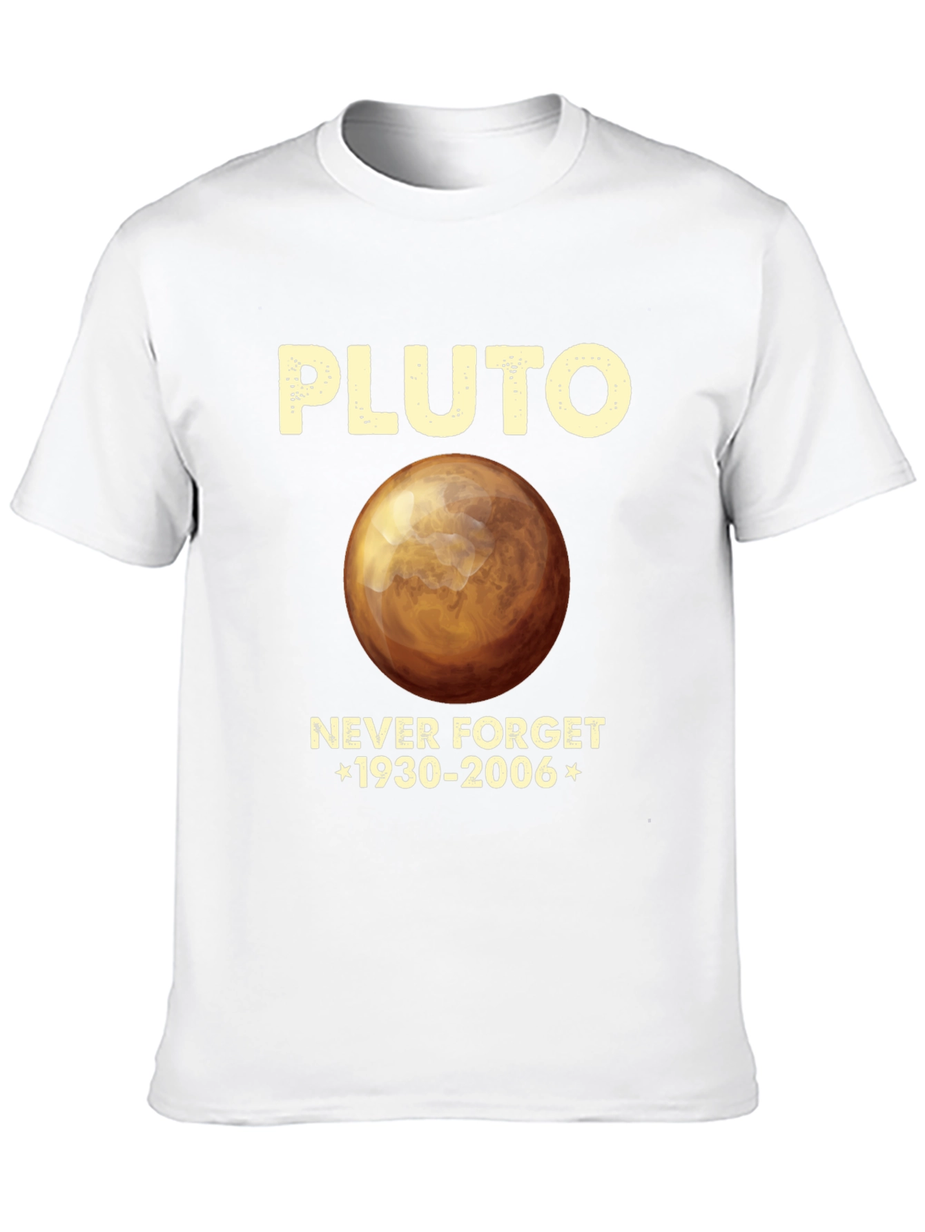 Pluto Never Forget T-Shirt - Retro Space Tee