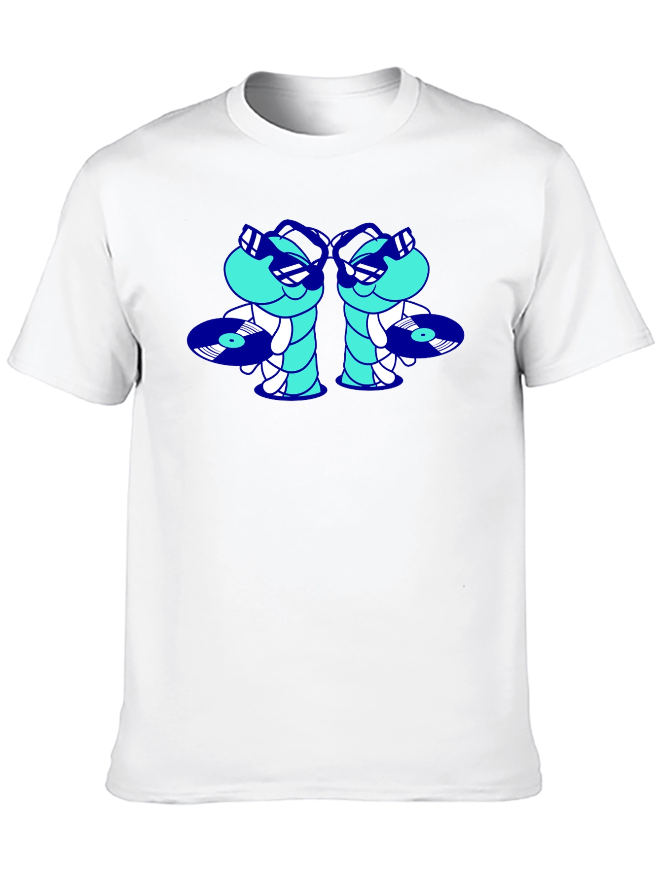 Cool DJ Worms Black T-Shirt
