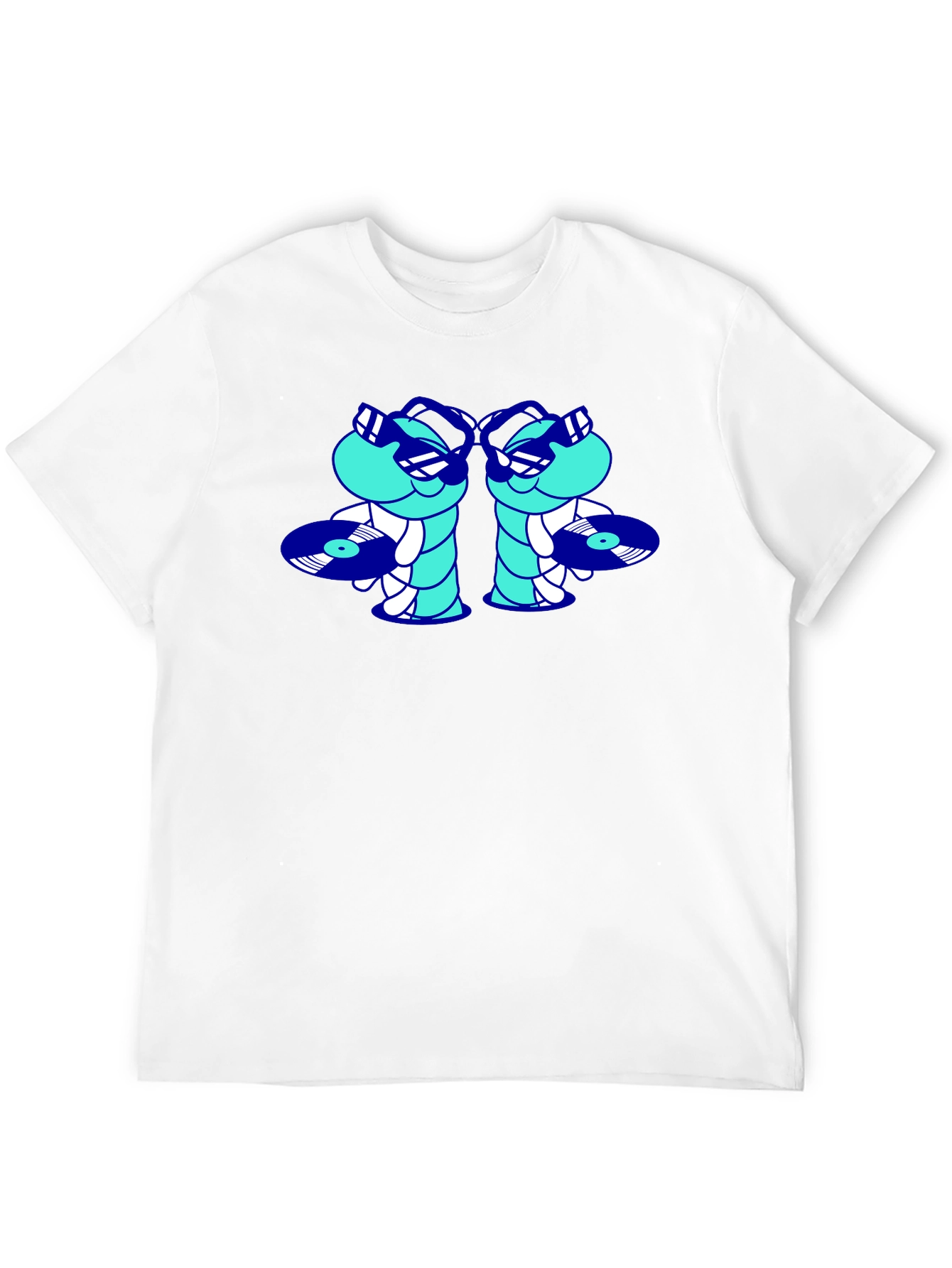 Cool DJ Worms Black T-Shirt