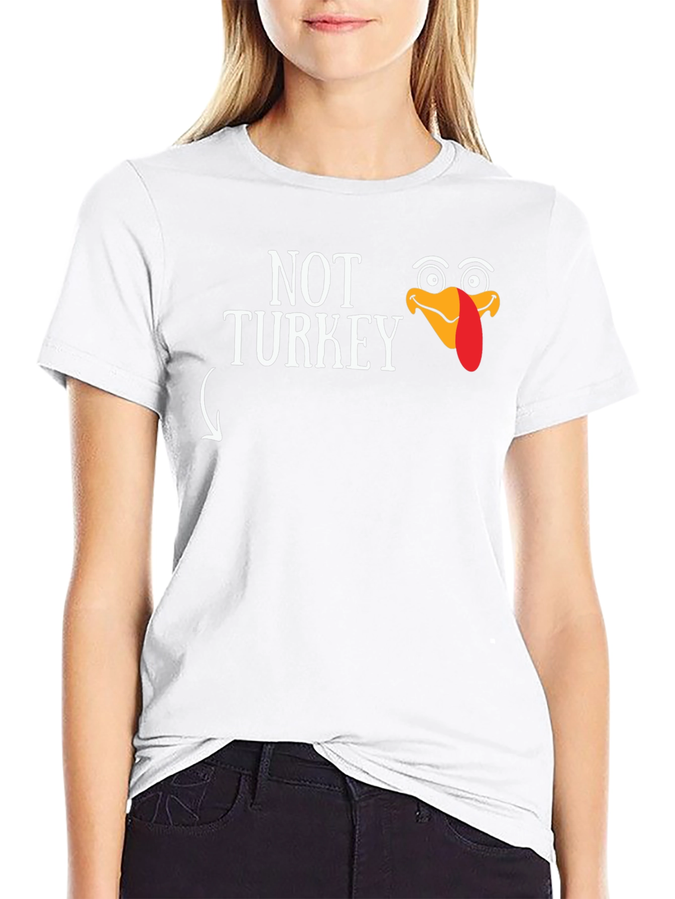 Funny Thanksgiving Not Turkey Graphic T-Shirt