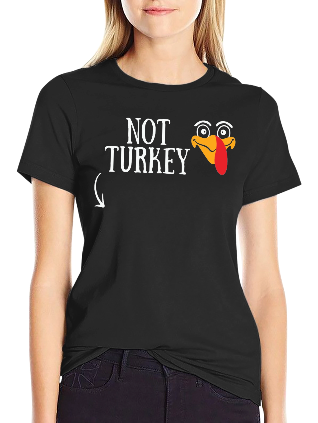 Funny Thanksgiving Not Turkey Graphic T-Shirt