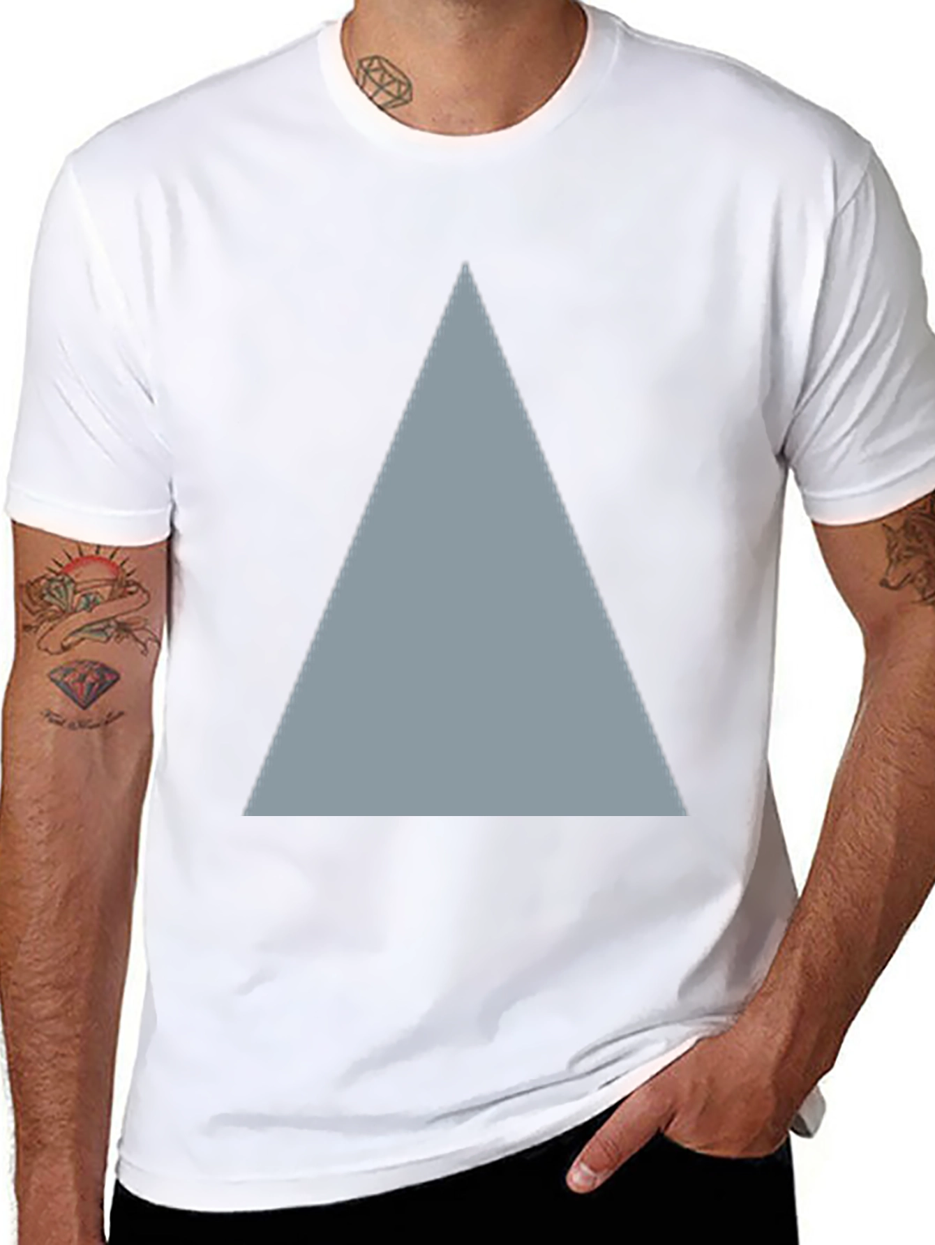Triangle Graphic Black T-Shirt
