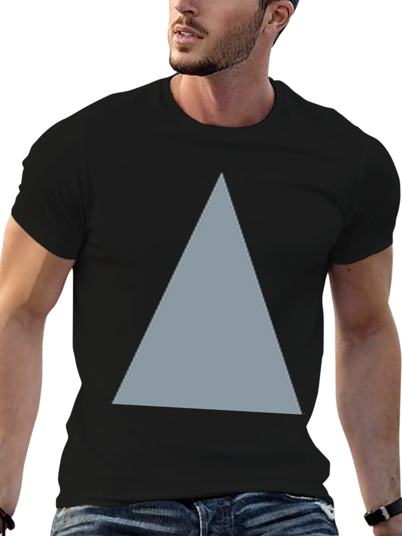 Triangle Graphic Black T-Shirt