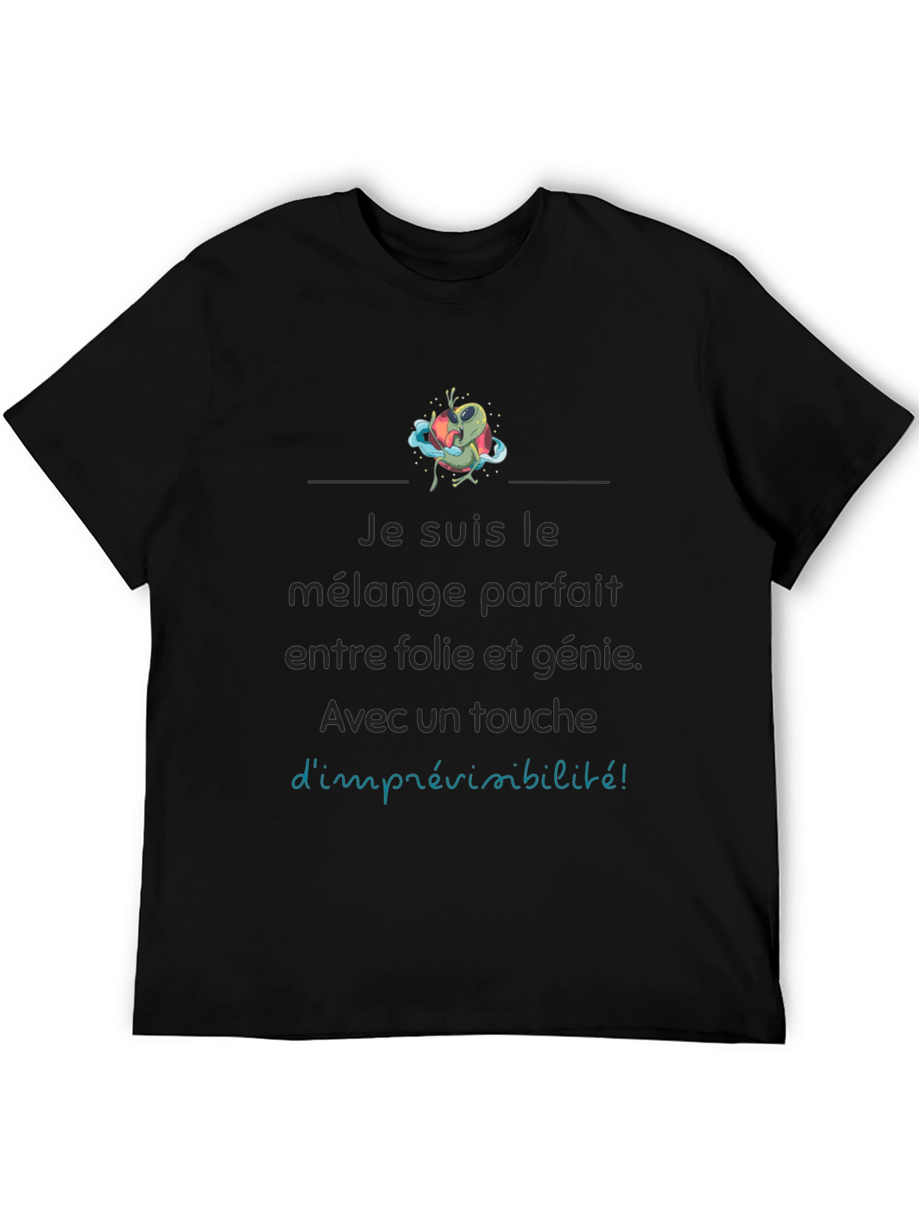 Unique Graphic Tee: Perfect Blend of Madness & Genius