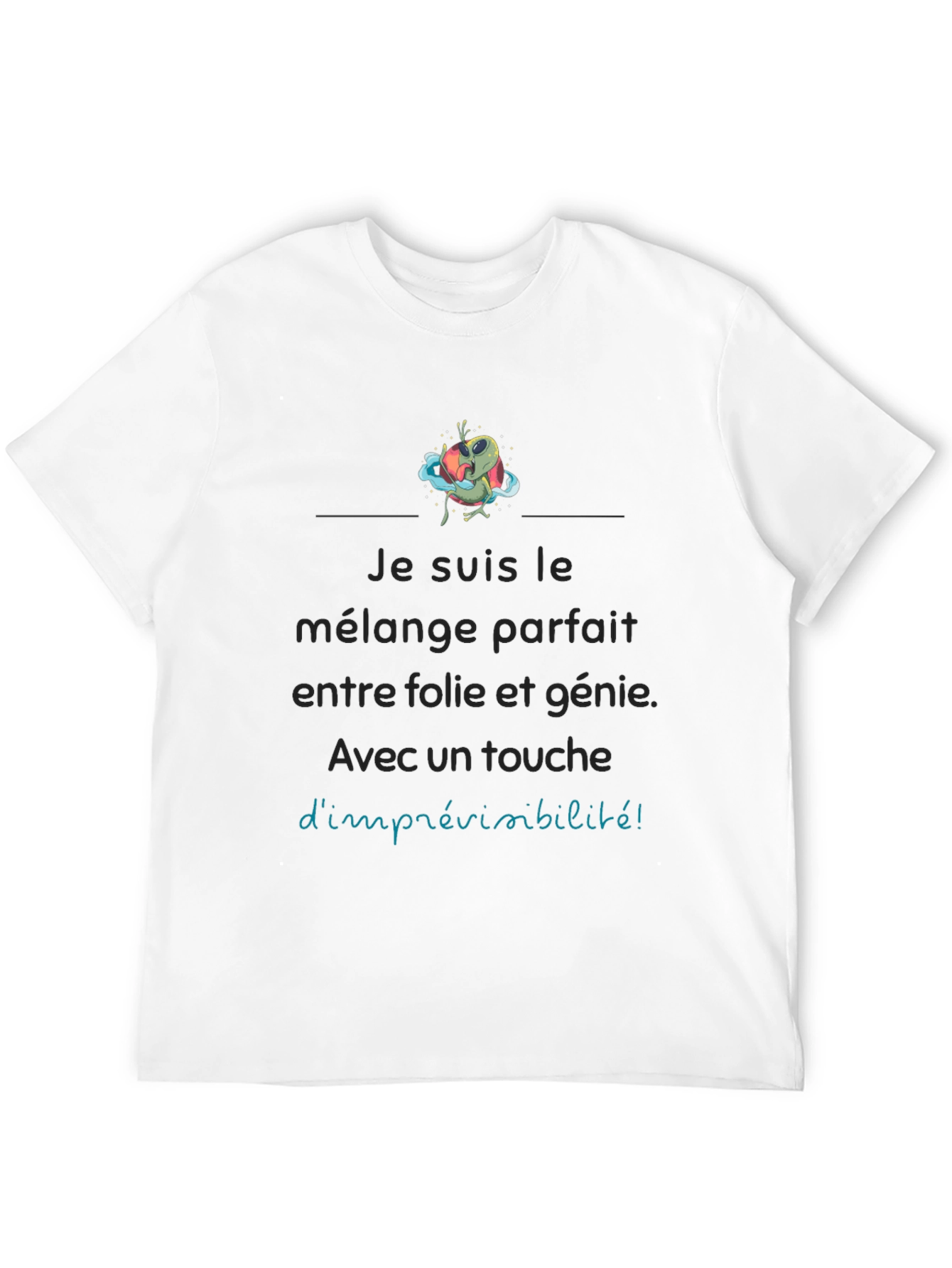 Unique Graphic Tee: Perfect Blend of Madness & Genius