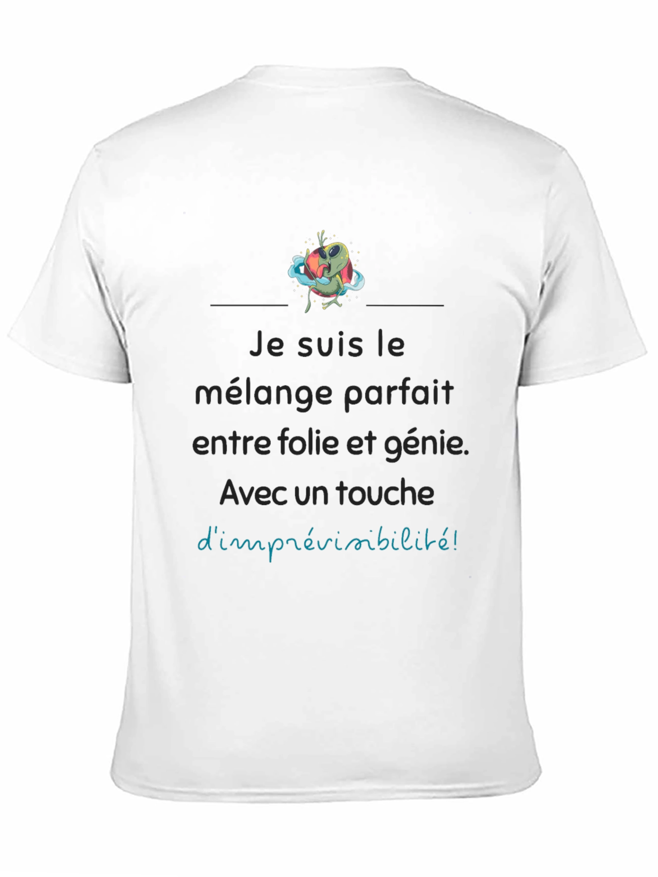 Unique Graphic Tee: Perfect Blend of Madness & Genius