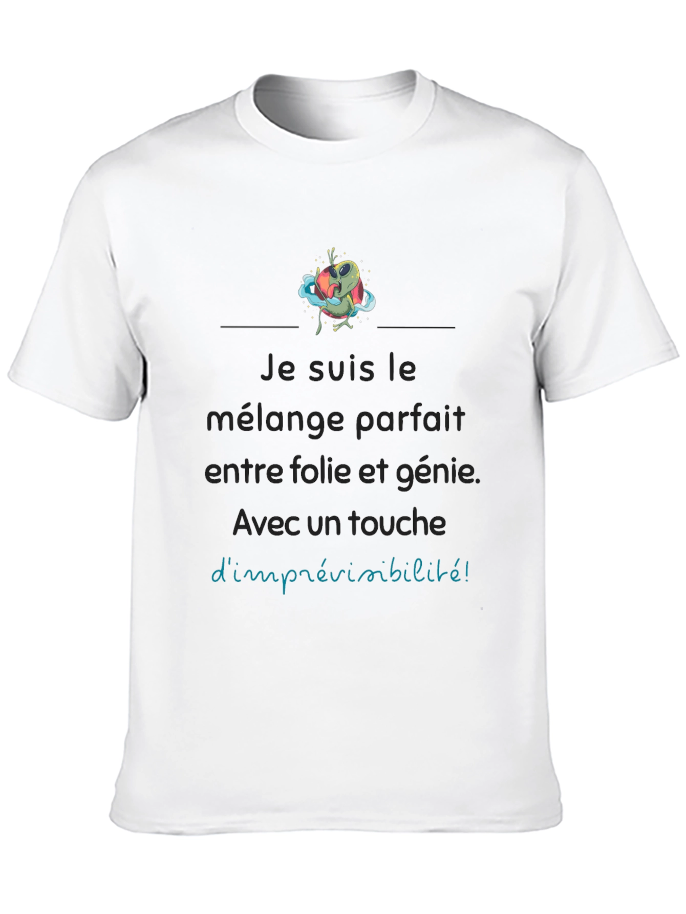 Unique Graphic Tee: Perfect Blend of Madness & Genius