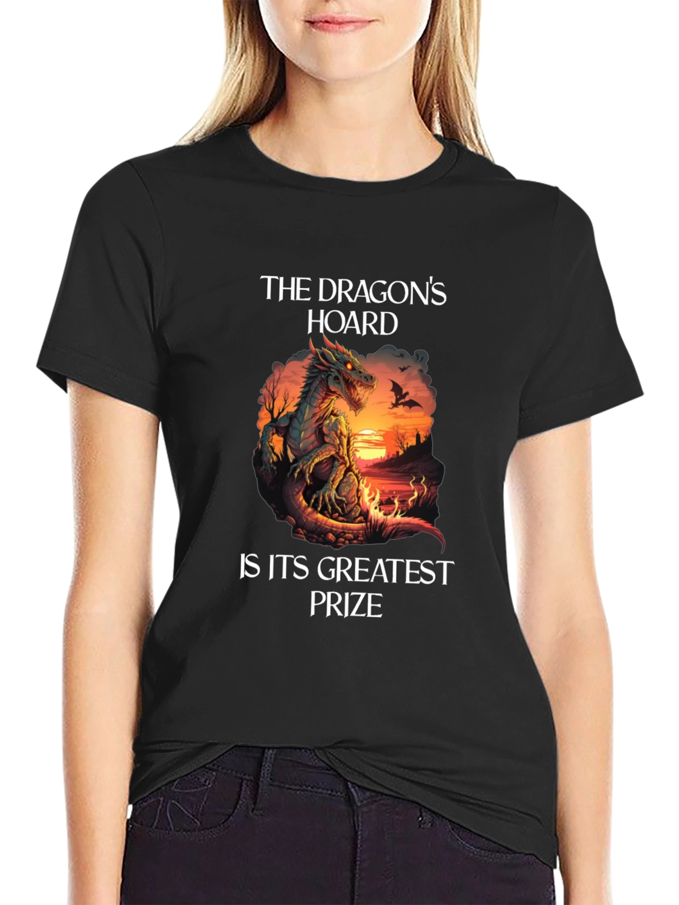 Dragons Hoard Graphic Tee - Fantasy T-Shirt