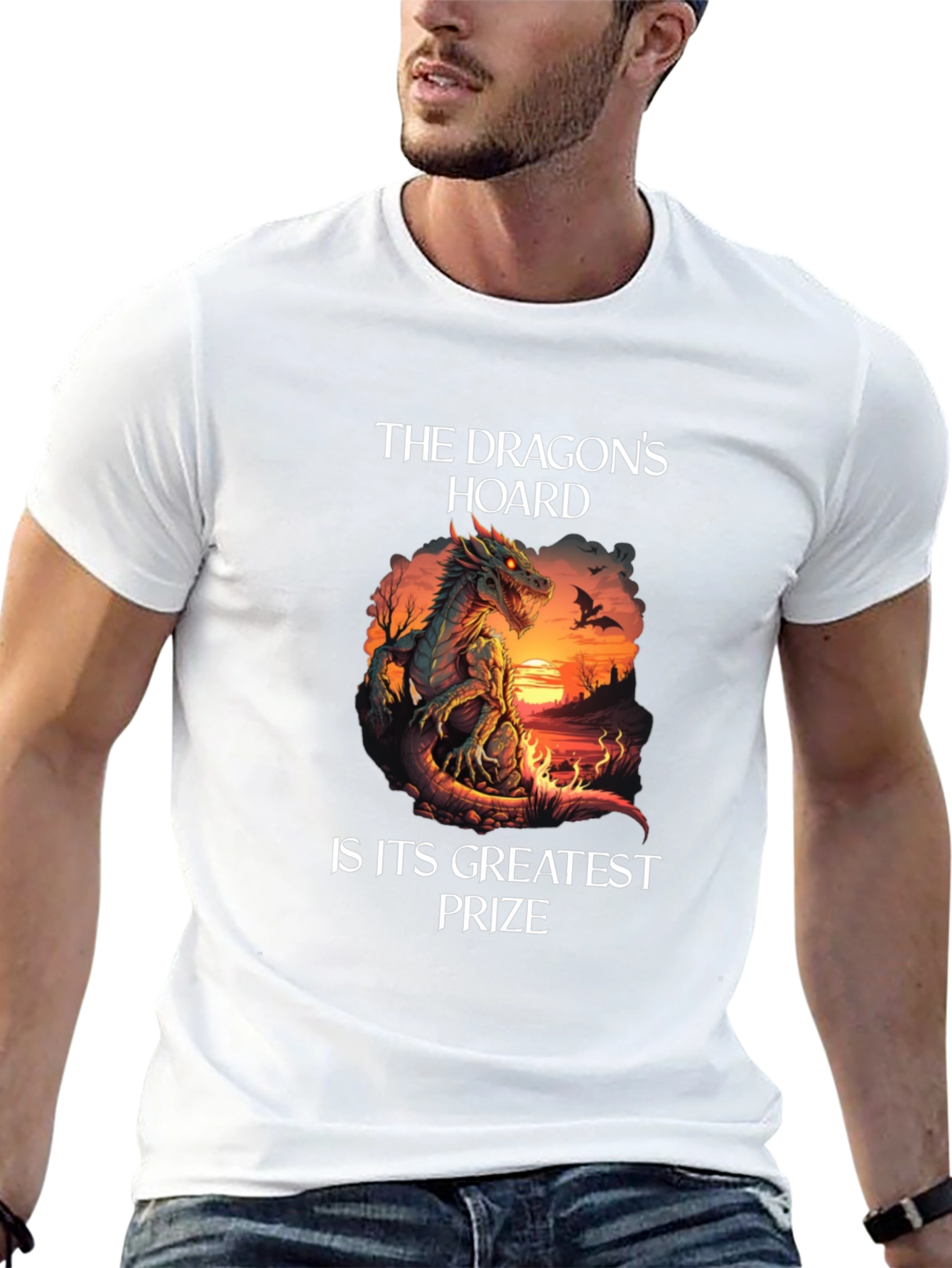 Dragons Hoard Graphic Tee - Fantasy T-Shirt
