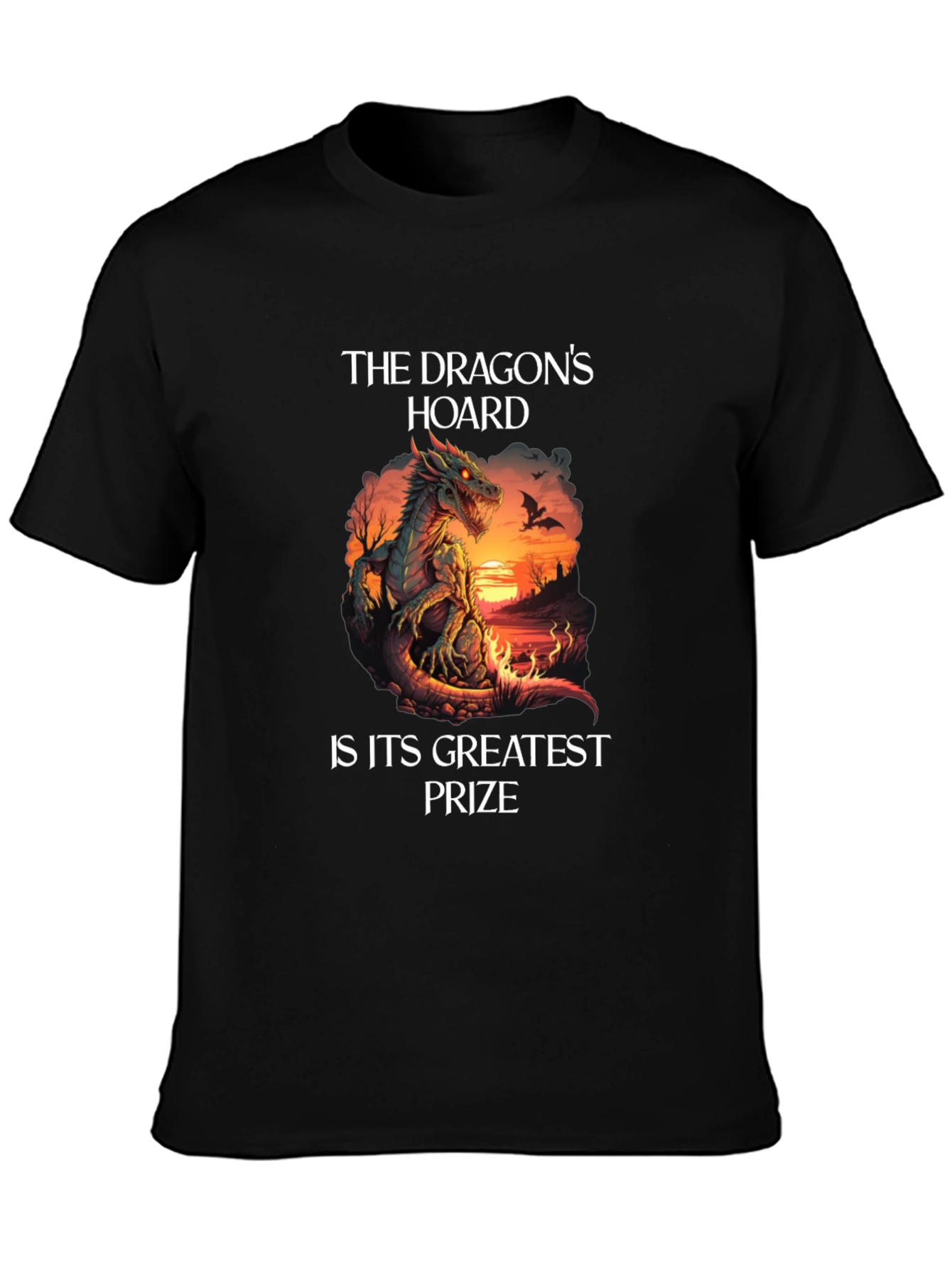Dragons Hoard Graphic Tee - Fantasy T-Shirt