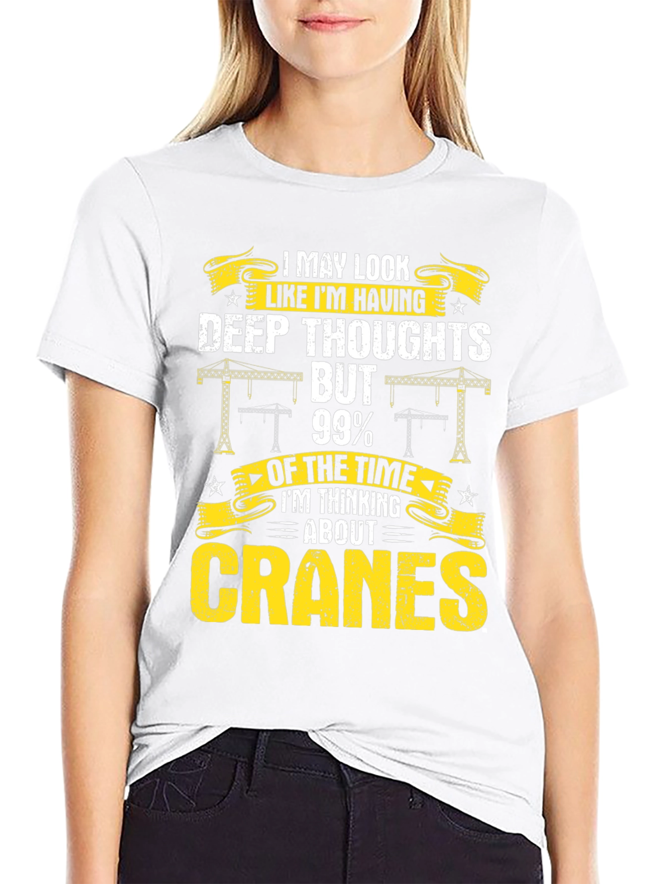 Cranes T-Shirt: I May Look Deep Thoughts